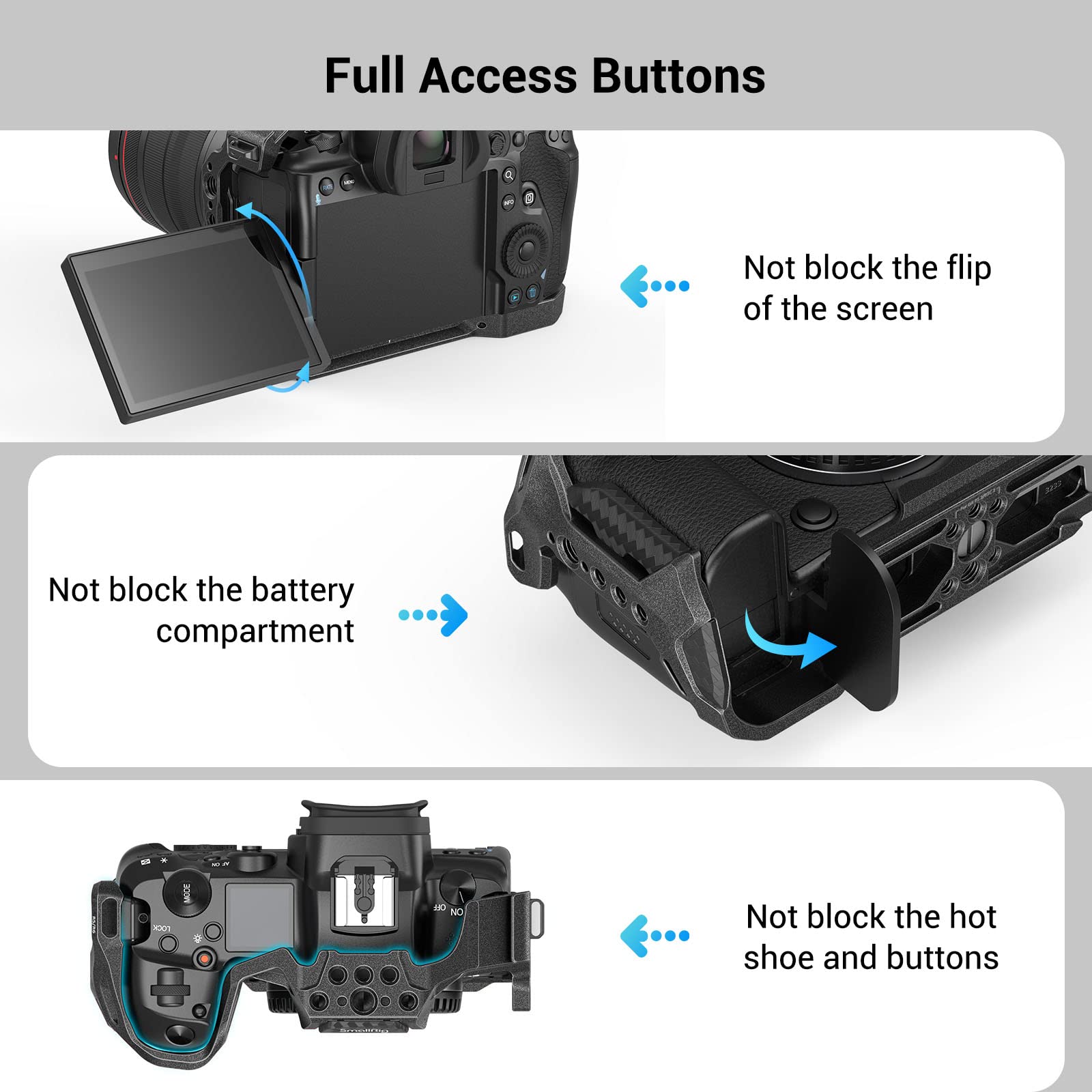 Smallrig Bundle: Cage Kit For Canon R5, R5 C, R6 And Lp-E6Nh Camera Battery
