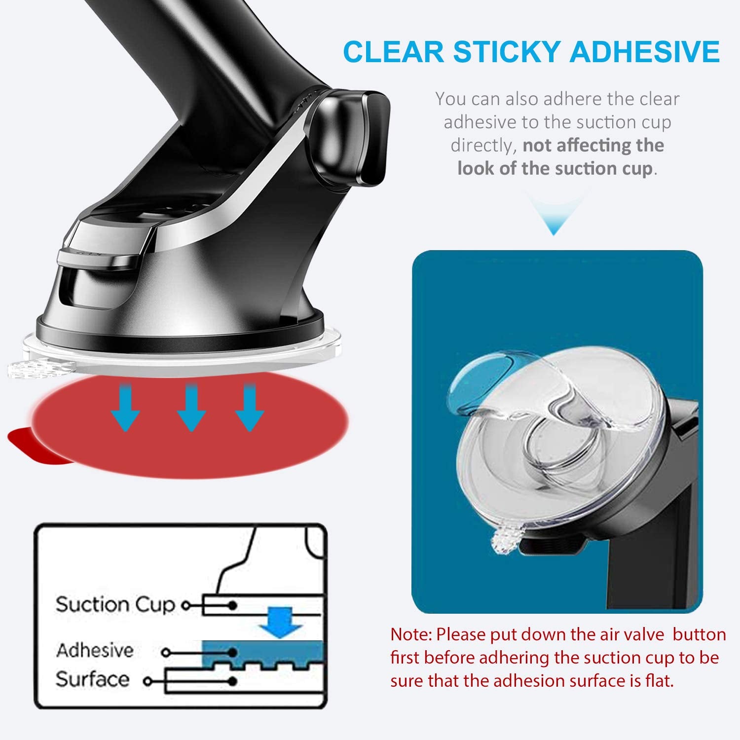 Pkyaa Dashboard Pad Mounting Disk Sticky Adhesive Replacement Kit, 6Pcs 3.15"(80Mm) Circle Heat Resistant Double-Sided Stickers For Suction Cup Car Phone Holder Disc & Windshield Dash Cam