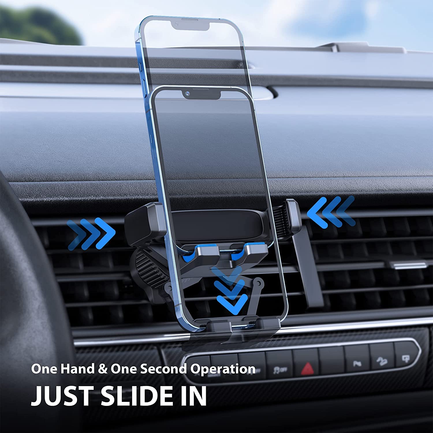 Cindro Phone Mount For Car Phone Holder Gravity Phone Holder Car Mount For Iphone Air Vent Clip Cell Phone Holder Mount Cradle Fit Smartphone