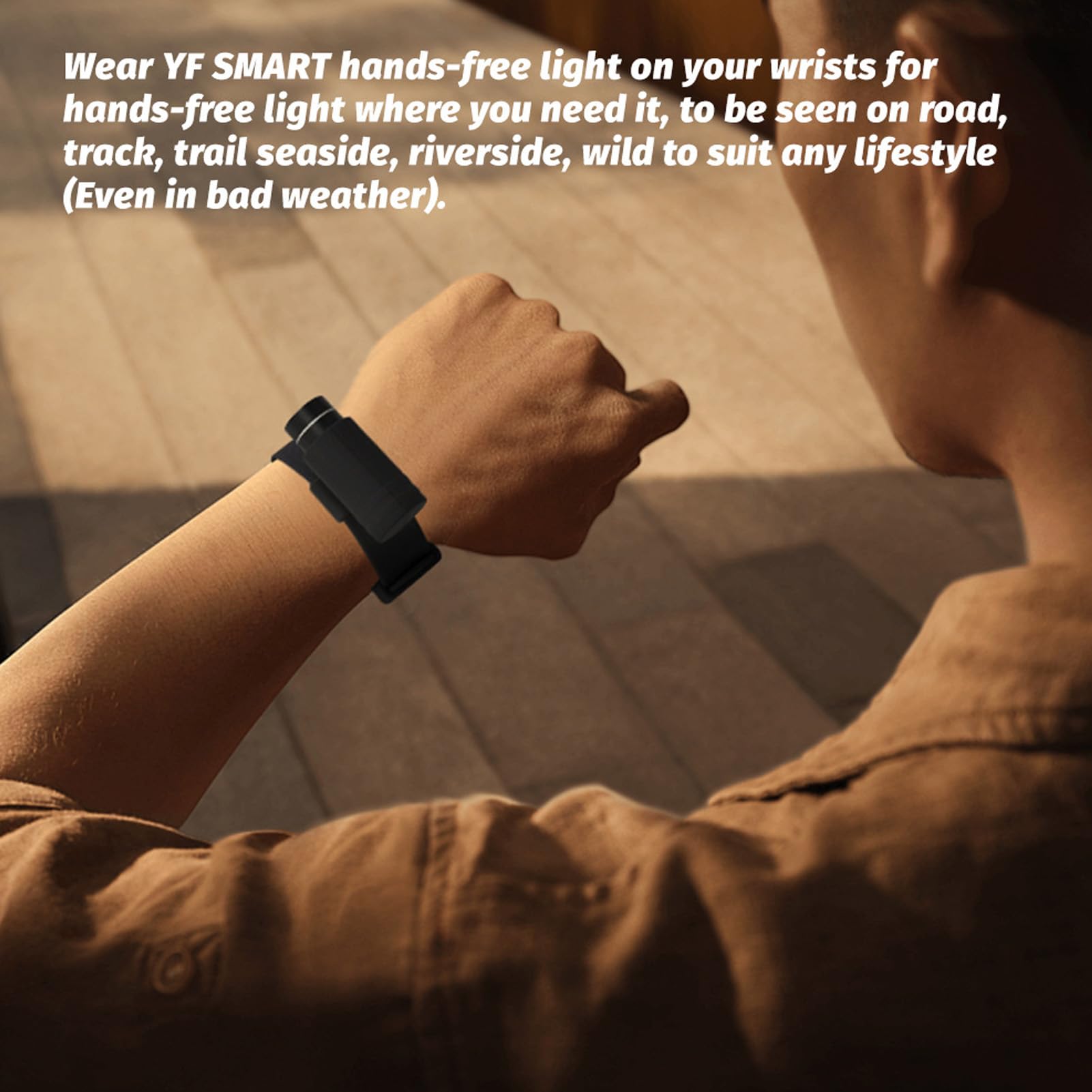 Eimsoah Mini Flashlight,Wrist Flashlight Led Torch, Rechargeable Clip Hands Wrist Flashlight, Ip5 3 Modes Wrist Watch Flash Light, Long Lasting Battery For Night Running, Hiking, Camping