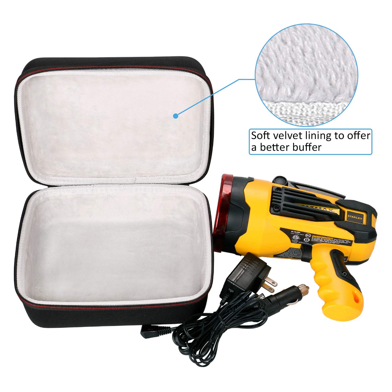 L Ltgem Ltgem Case Compatible With Stanley 2200 Lumen Rechargeable Lithium Ion Ultra Bright Led Spotlight Flashlight, Case Only