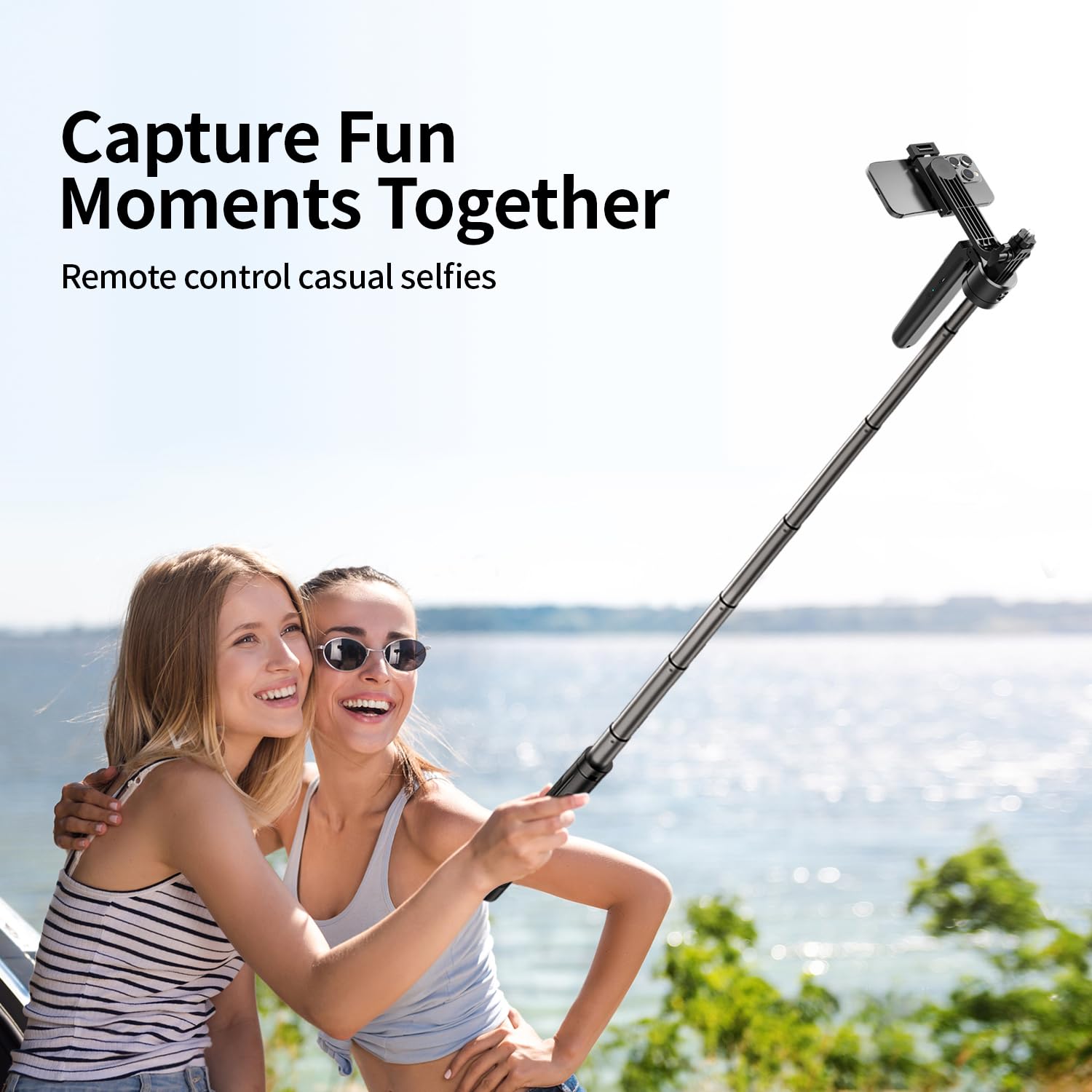 Stjiatu Auto Face Tracking Tripod With 360 Rotation Stand, 70.9" Ai Motion Tracking, Selfie Stick Rotation With Remote, Motion Sensor Phone Stand, For Vlog/Live Stream/Video Recording