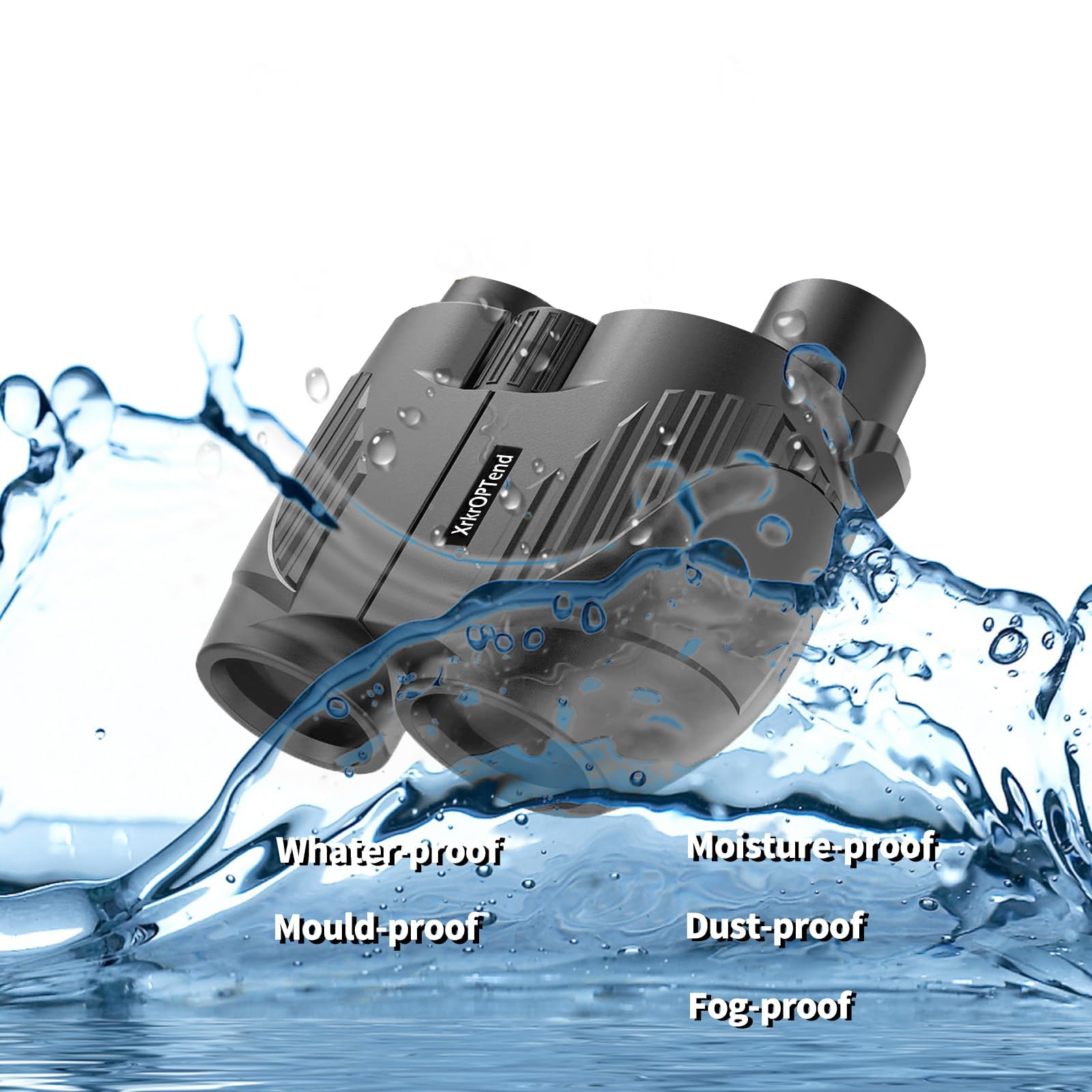 Xrkroptend 20X25 Compact Binoculars With Strap For Kids And Adults, Sharp Clear, Mini Low Weight Binoculars For Bird Watching,Hiking Outdoor, Cruise Ship,Concert