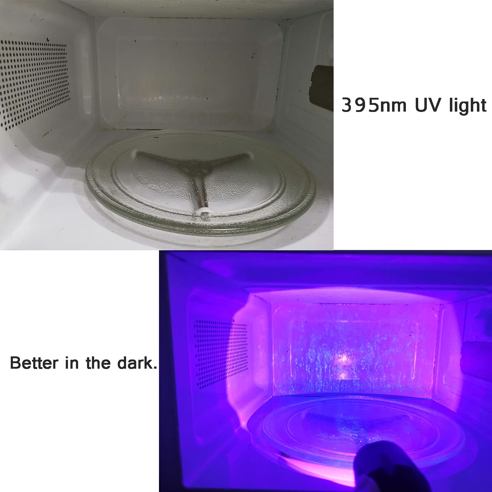 Xysrz Uv Flashlight 365Nm & 395Nm Blacklight Wood’S Lamp Ultraviolet Flashlights For Rocks Hunting & Uv Glue Curing, Pet Urine Detector, Scorpions Finder, 2 Pack