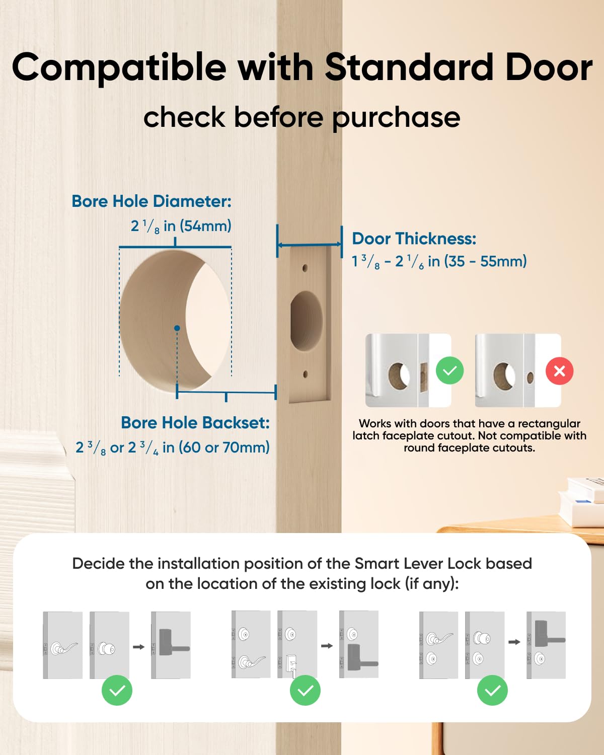 Eufy Security Eufy Smart Lock C33, Keyless Fingerprint Door Lock With Handle, Integrated Wi-Fi, Remote Control Via App, Biometric Entry Knob, Auto-Locking, Ip53 Waterproof (  Version)