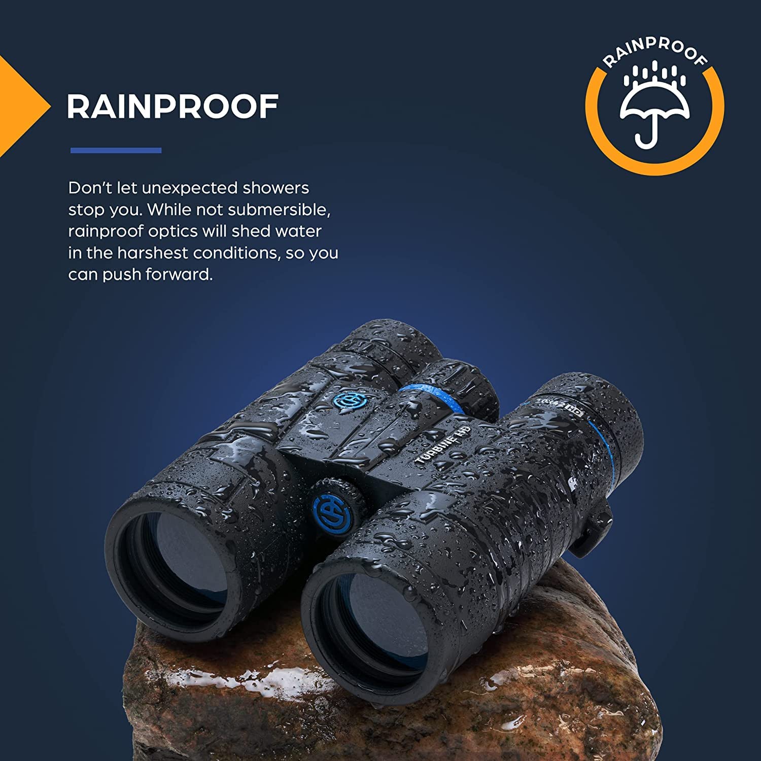 Trusted Sporting Optics Tso Turbine 10X42 Roof Binocular With Eye Relief For Adults And Kids, Rainproof, High-Powered Binoculars For Birdwatching, And More
