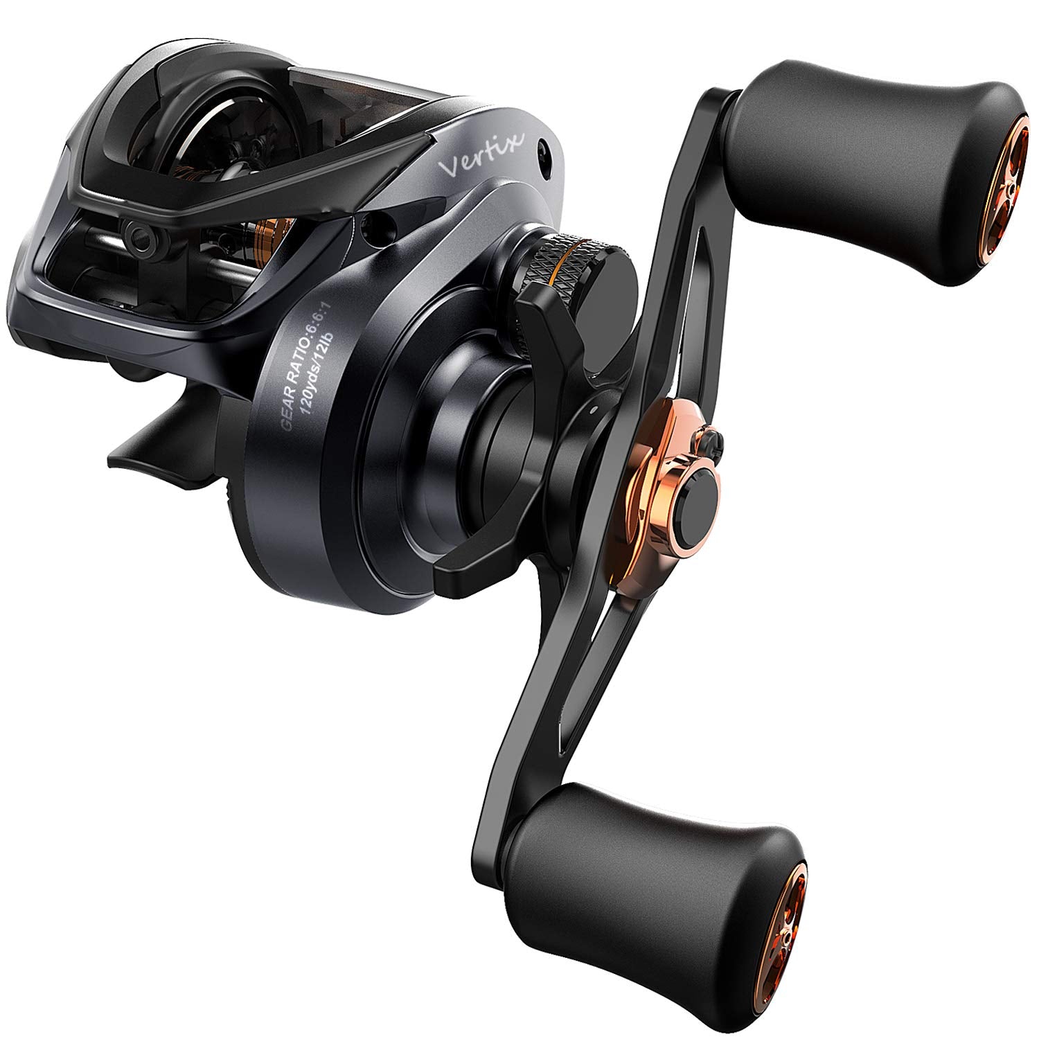Tempo Baitcasting Reel  Vertix Lp, High-Tech Innovative Fishing Reel, 9+1 Ball Bearing,20 Lbs Carbon Fiber Drag,Powerful & Durable Casting Reel With 6.6:1 Gear Ratio