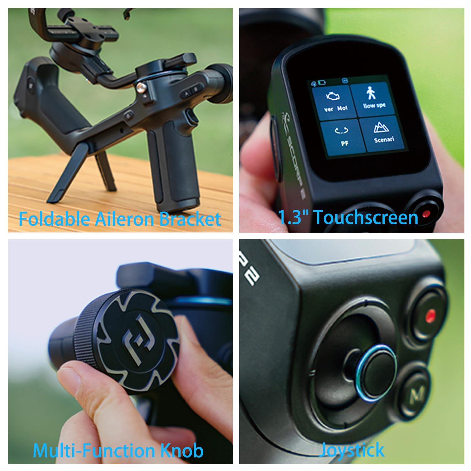 Feiyutech Scorp 2 Gimbal Stabilizer For Dslr And Mirrorless Camera, Integrated Al Tracking Sensor, 3-Axis Camera Stabilizer For Sony Canon Panasonic Nikon, 2.5Kg Payload Touch Screen Vertical Shooting