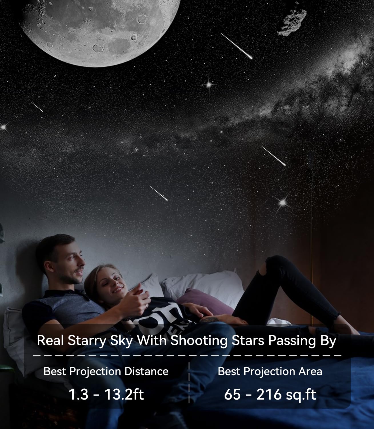 Yiliaw Star Projector Galaxy Light, 13 In 1 Planetarium Projector With Meteor Projector Solar System Night Light For Kids Adults Bedroom Living Room Home Decor