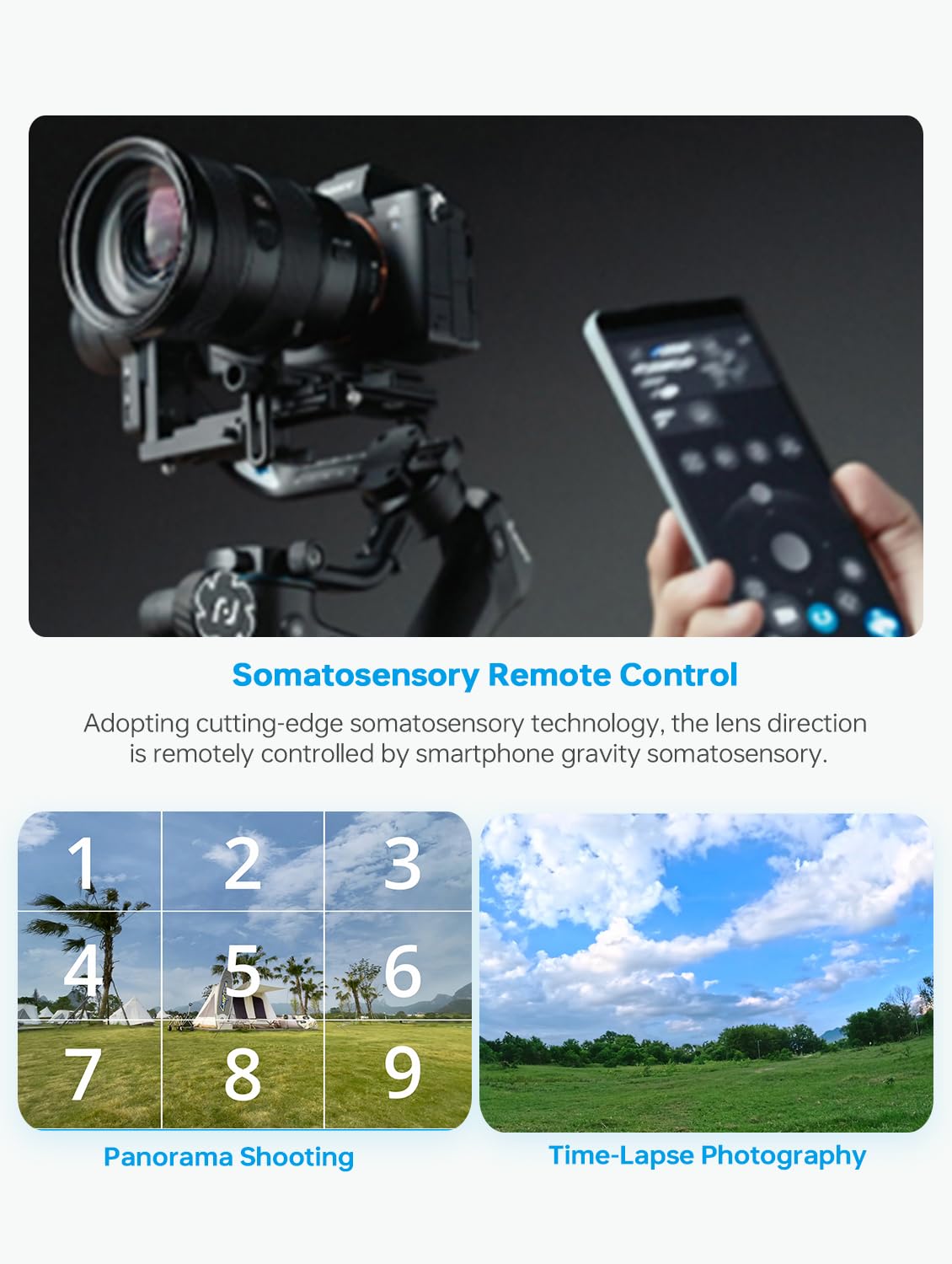 Feiyutech Scorp 2, 3-Axis Gimbal Stabilizer For Dslr & Mirrorless Cameras, Ai Tracking, 5.5Lbs Paylaod, 13 Hours Battery Life, Quick Usb-C Charge