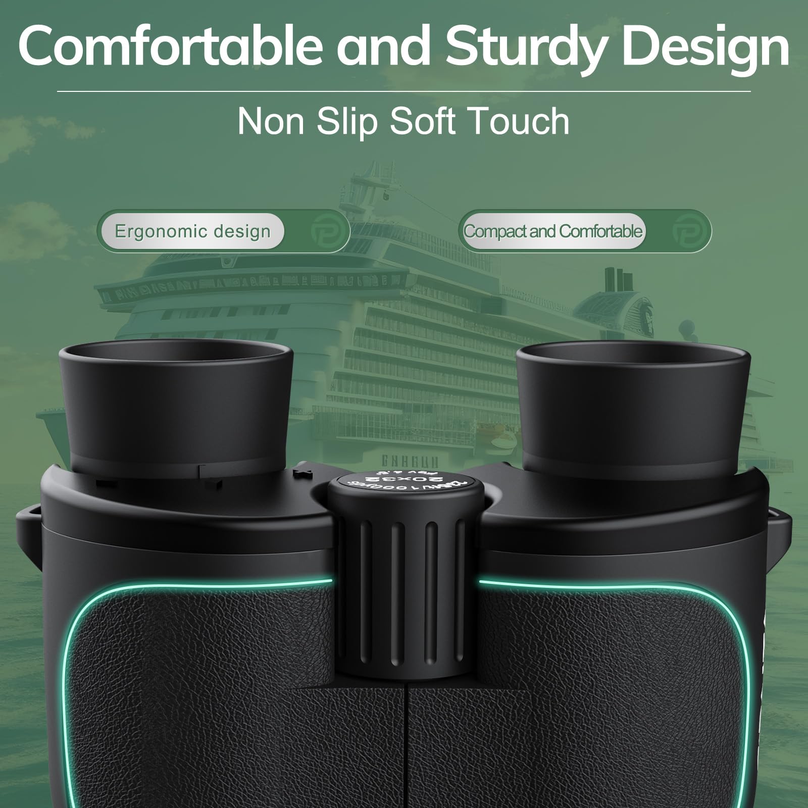 Opaita Compact Binoculars For Adults High Powered - 20X32 Small Binoculars For Adults Kids With Low Light Vision For Hunting Cruise Ship Travel Concert Hiking