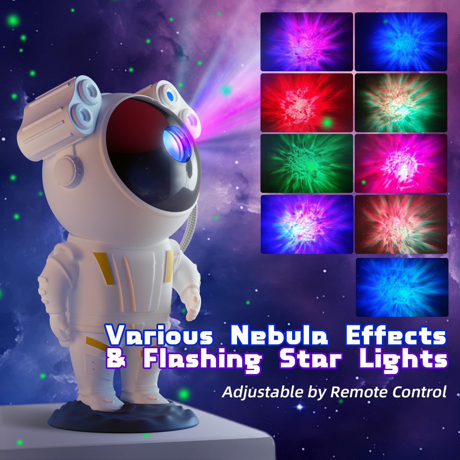 Kathluce Galaxy Projector, Tiktok Astronaut Nebula Night Lights, Remote Control Timing And 360°Rotation Magnetic Head,Star Lights For Bedroom,Gaming Room Decor