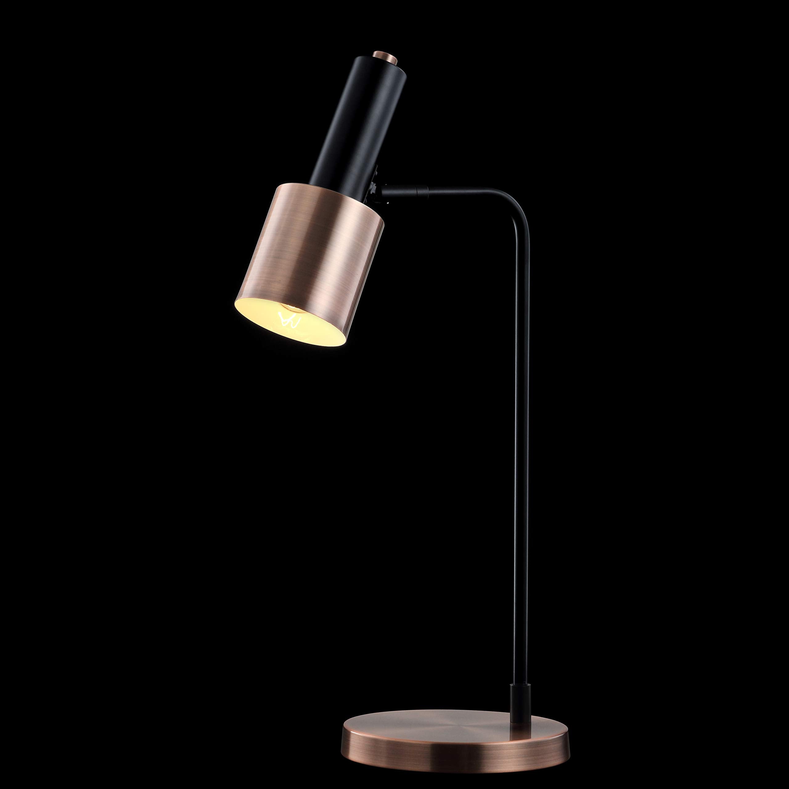 Jonathan Y Jyl6101A Brady 22" Metal Led Task Table Lamp Contemporary,Transitional For Bedroom, Living Room, Office, College Dorm, Coffee Table, Bookcase, Copper/Black