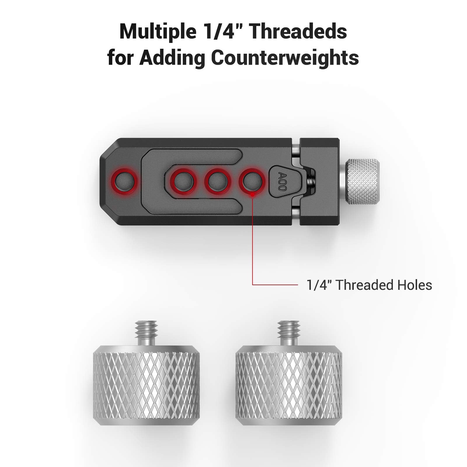 Smallrig Counterweight Kit Compatible With Dji Rs2/Rsc2/Rs 3/Rs 3 Pro And For Zhiyun Crane 2S/3S/Weebill S And For Moza Air 2/Aircross 2 Gimbal Stabilizers - 3125