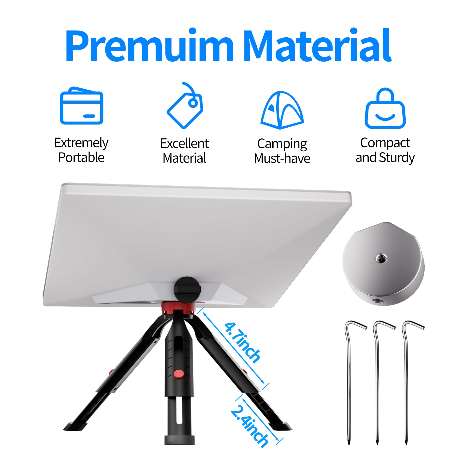 Eazuse Starlink Mini Tripod Mount With Adapter Included Work With Original Pipe Adapter Versatile Tripod Extremely Portable Perfect For Camping