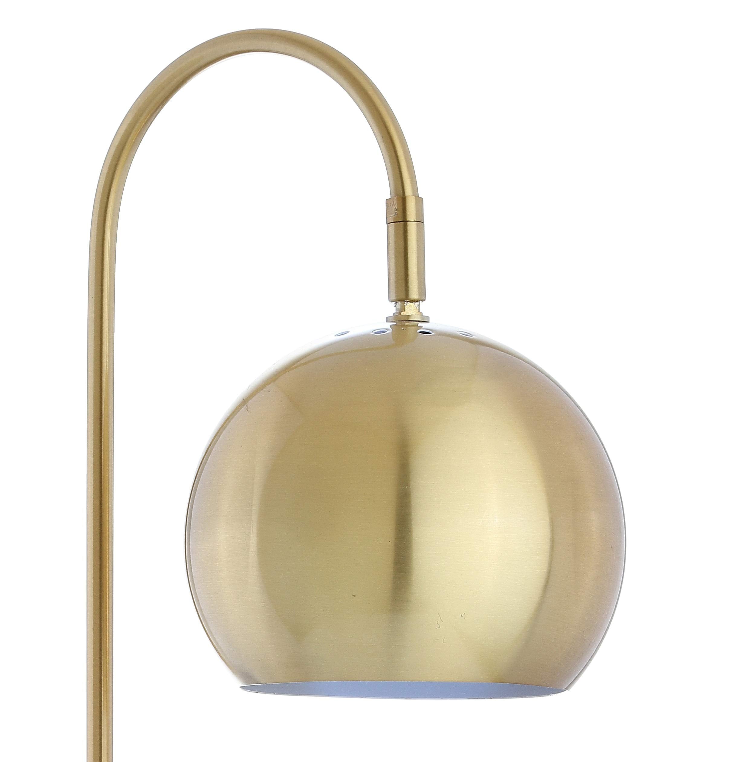 Jonathan Y Jyl6000A Stephen 23.5" Metal/Marble Led Table Lamp Contemporary Modern Bedside Desk Nightstand Lamp For Bedroom Living Room Office College Bookcase Led Bulb Included, Brass Gold/White