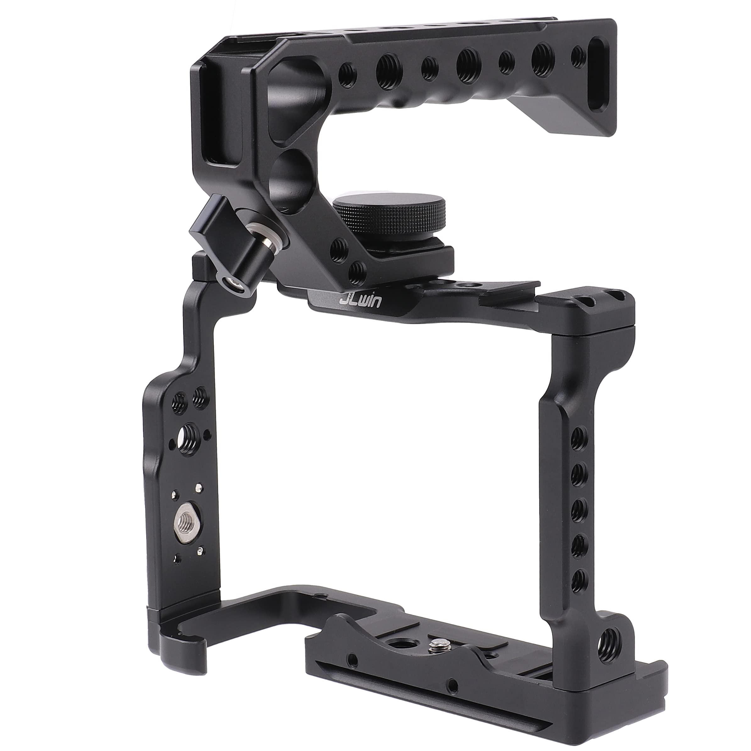 Fotga Jlwin Alloy Aluminum Camera Cage Bracket Stabilizer + Top Handle For Sony A7Iv A7 Mark Iv A7M4 A7Siii Mirrorless Camera Video Film Making Compatible With Arca Swiss Clamp