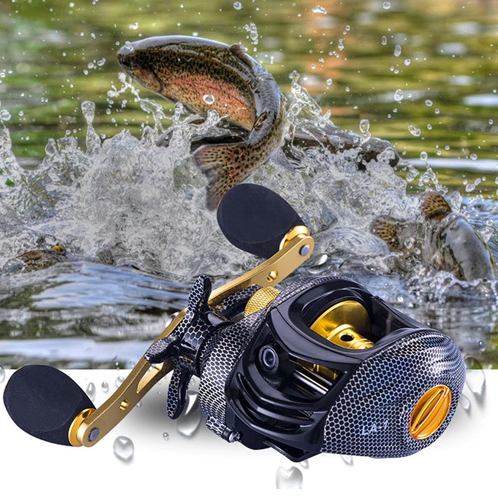 Ochine Forart Baitcasting Fishing Reel 6.3:1 Baitcast Fishing Reel 13 Bearing Large Line Capacity Lightweight Bait Casting Fishing Wheel Tool