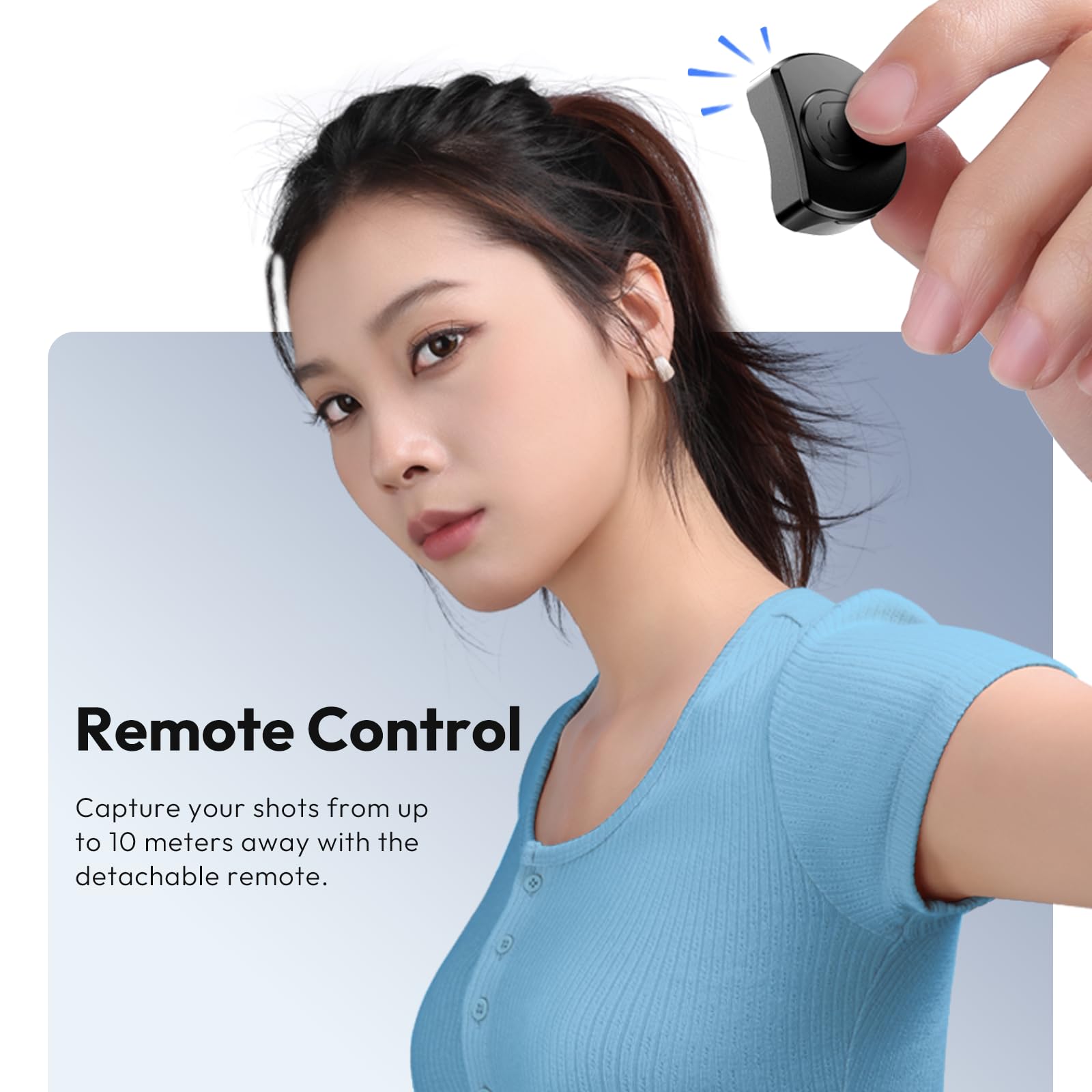 Ulanzi Jj03 Magnetic Tripod For Phone With Remote Control, 3-In-1 Selfie Stick Handle Grip 360° Rotation Extendable Stand For Iphone Android Phones