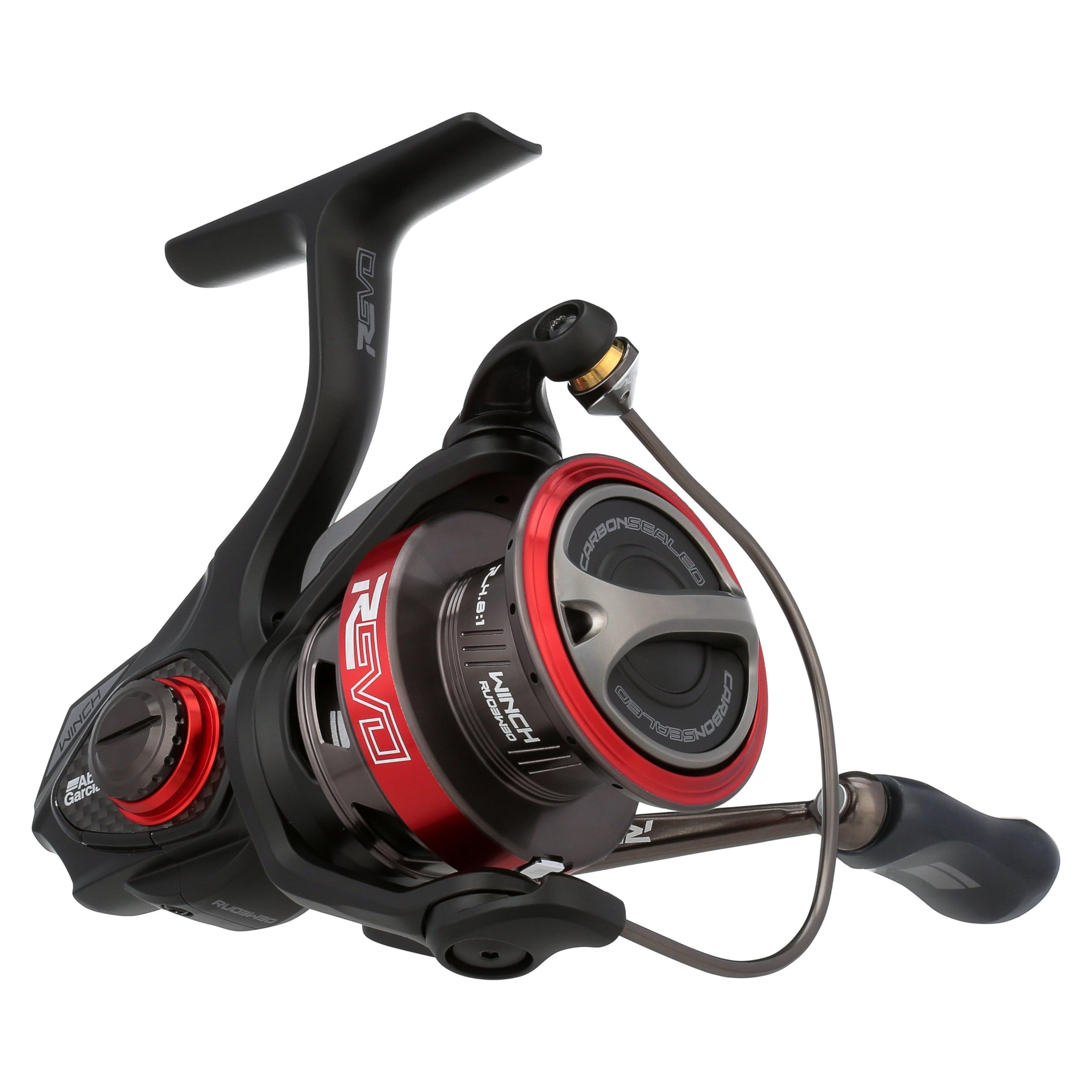 Abu Garcia Revo 3 Winch Spinning Fishing Reel, Size 30, Right/Left Handle Position, Asymmetrical Body Design, Durable, Lightweight Fishing Reels