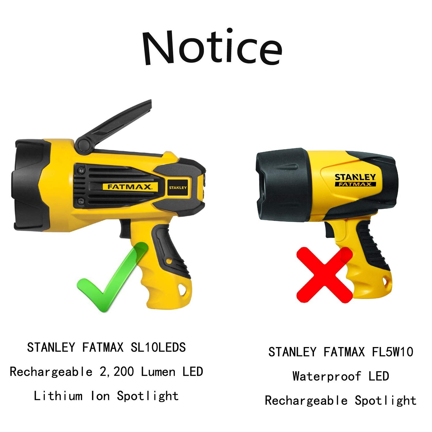 L Ltgem Ltgem Case Compatible With Stanley 2200 Lumen Rechargeable Lithium Ion Ultra Bright Led Spotlight Flashlight, Case Only