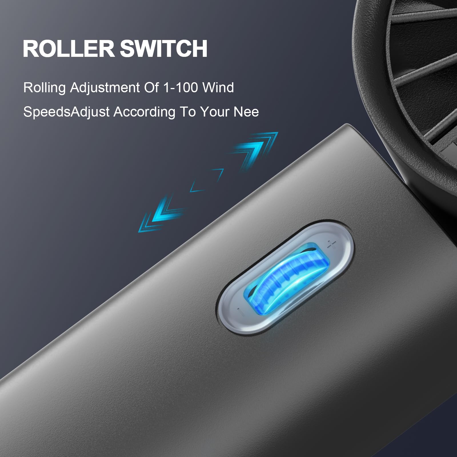 Portable Fan, 1-100 Speeds Adjustable Personal Fan With Memory Function, 4200Mah Battery Operated
