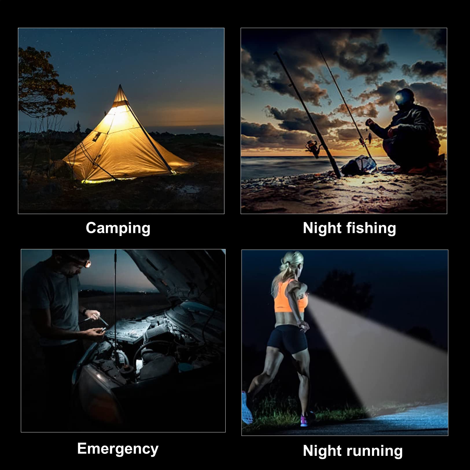 Wevyhfs Sports Wevyhfs Pocket Flashlight Keychain, Cob & Led Work Light, Rechargeable & Bright Mini Magnet Bottle Opener Bolt Driver Survival Sentry, 3 Color Beams & Magnetic(1 Pack)
