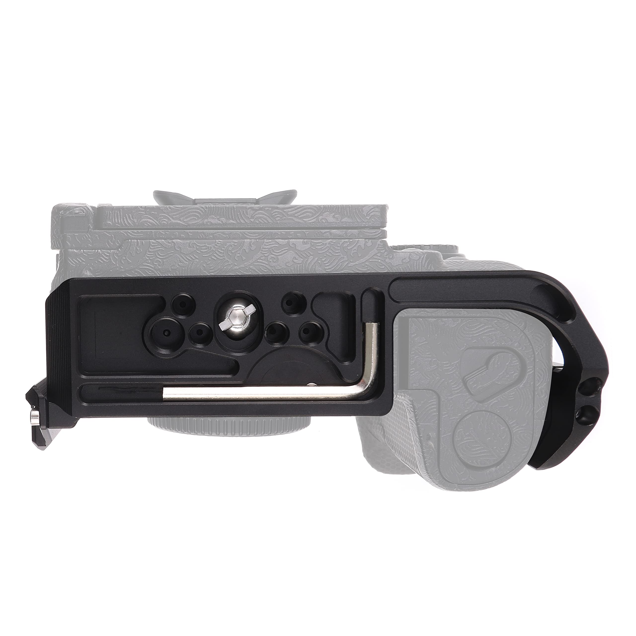 Fotga Jlwin Camera Cage Stabilizer With Nato Rail 1/4"-20 3/8"-16 Holes Cold Shoe For Panasonic Gh6 Gh7 Mirrorless Camera Video Film Making Compatible With Arca Swiss Clamp