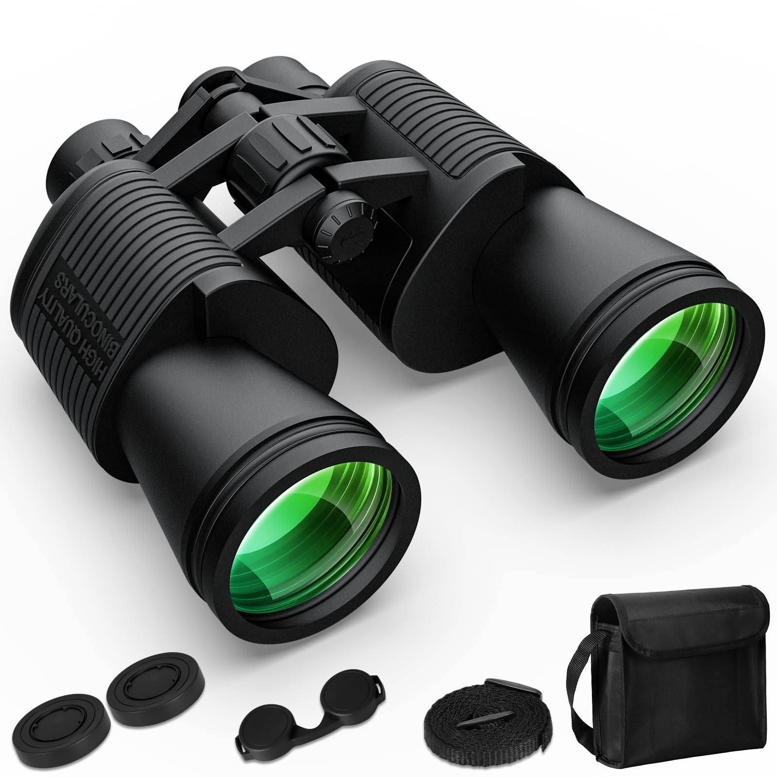 Opaita 20X52 Binoculars For Adults High Powered - Hd Binoculars Clear View With Low Light Vision - Professional Binocular For Bird Watching Cruise Hunting Stargazing Football Travel