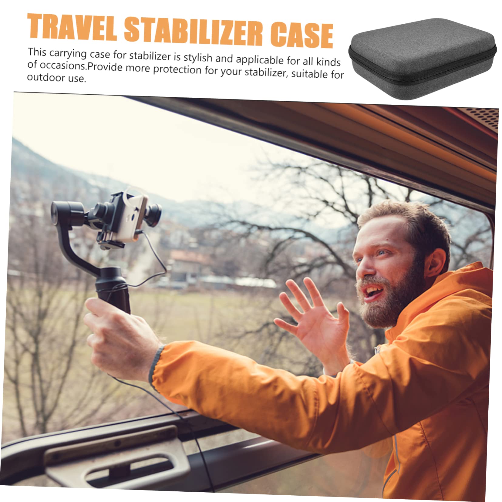 Merryhapy Professional Osmo4Se/Osm04/3 Stabilizer Compact Eva Storage Case Zipper Sturdy Easy To Carry
