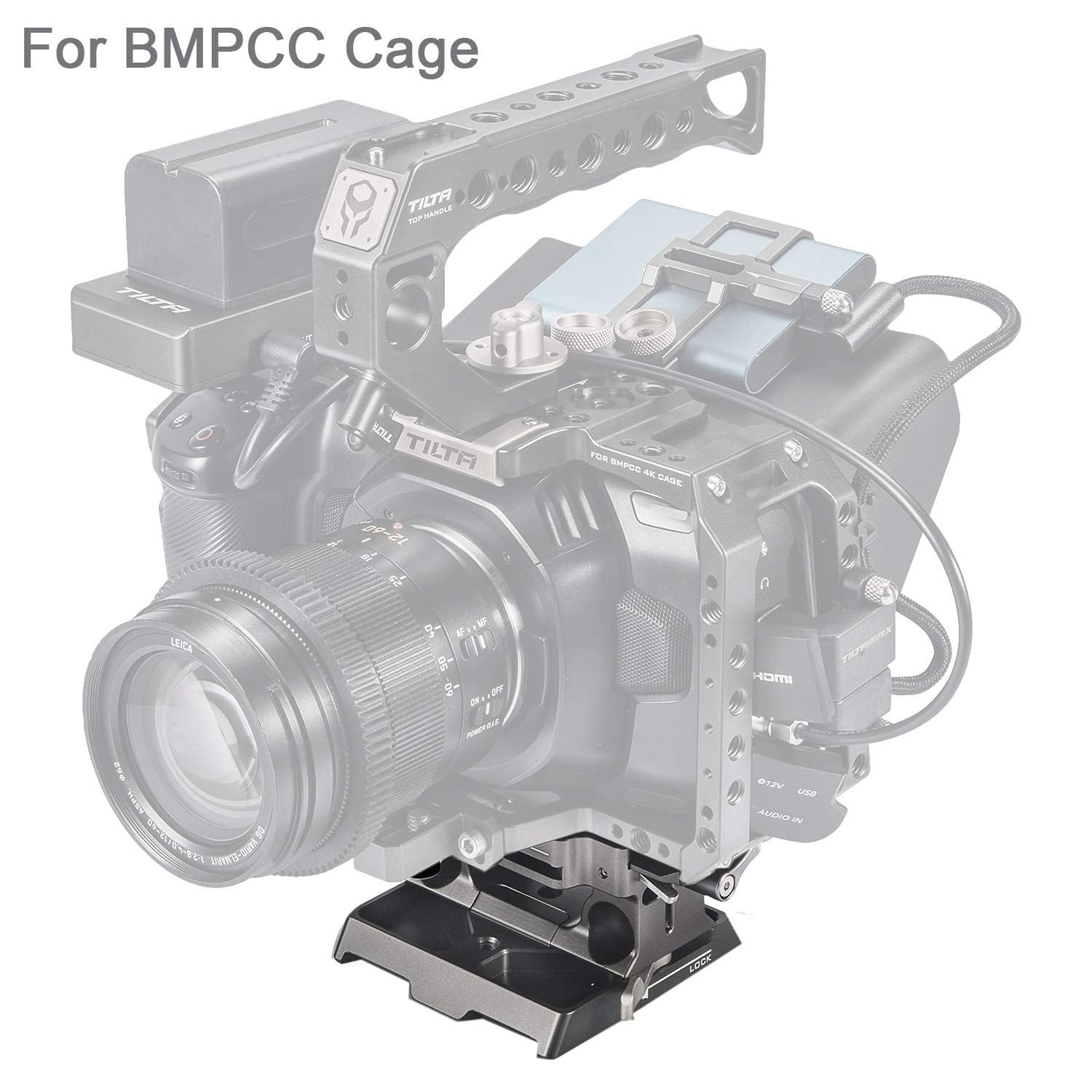 Tilta 15Mm Lws Baseplate (Type I For Bmpcc 4K/6K Or Z Cam) (Gray)  Ta-Bsp-15-G