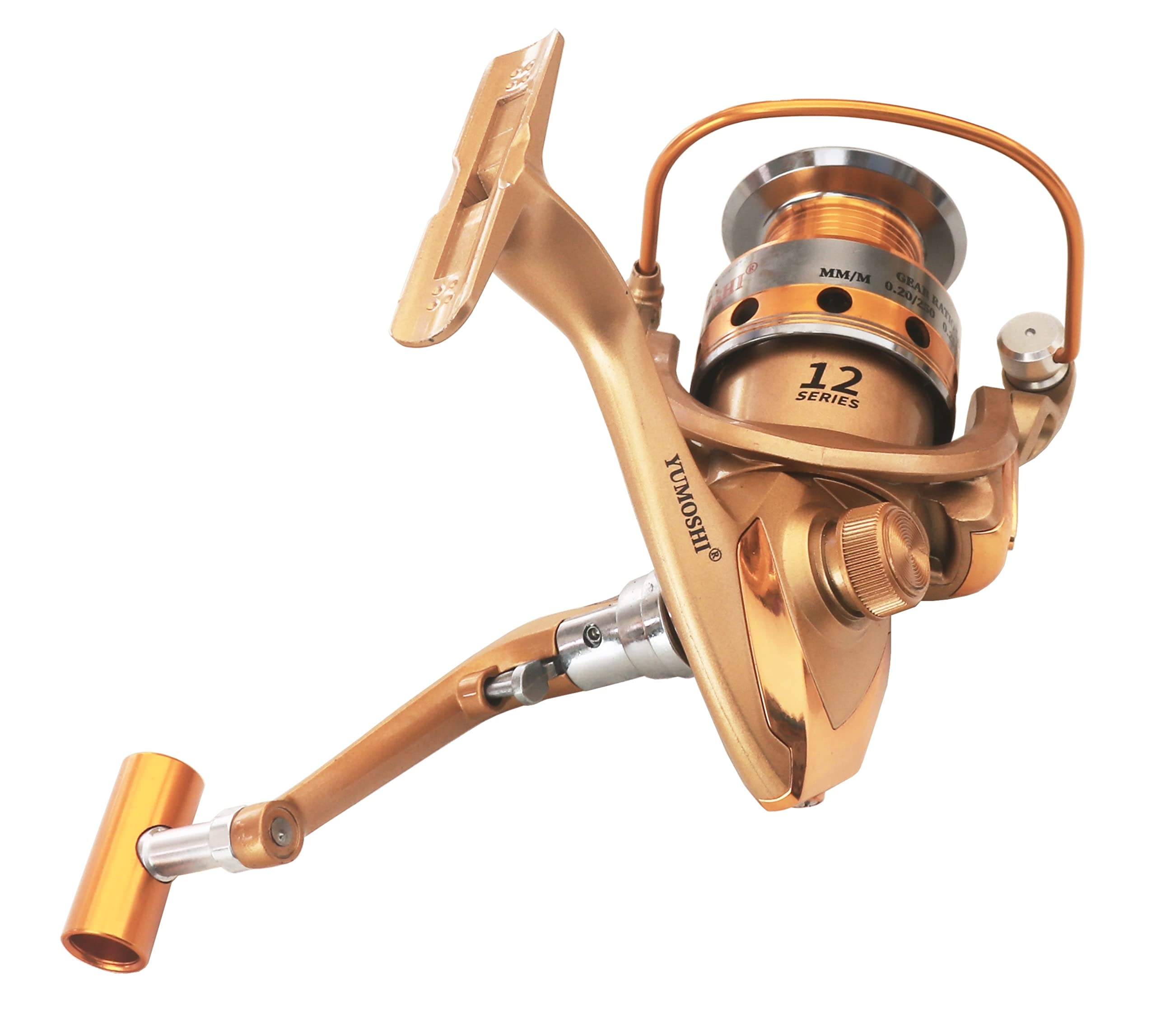 X-Cat Yumoshi Hf4000 Fishing Spinning Reel 10 Bb Gear Ratio 5.5:1 Golden Fishing Reel¡­