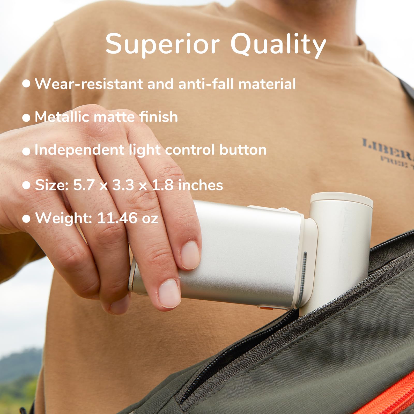 Jisulife Super Jet Fan, 8800Mah Portable Handheld, 100000 Rpm Electric Air Duster, 20M/S Dry Blower