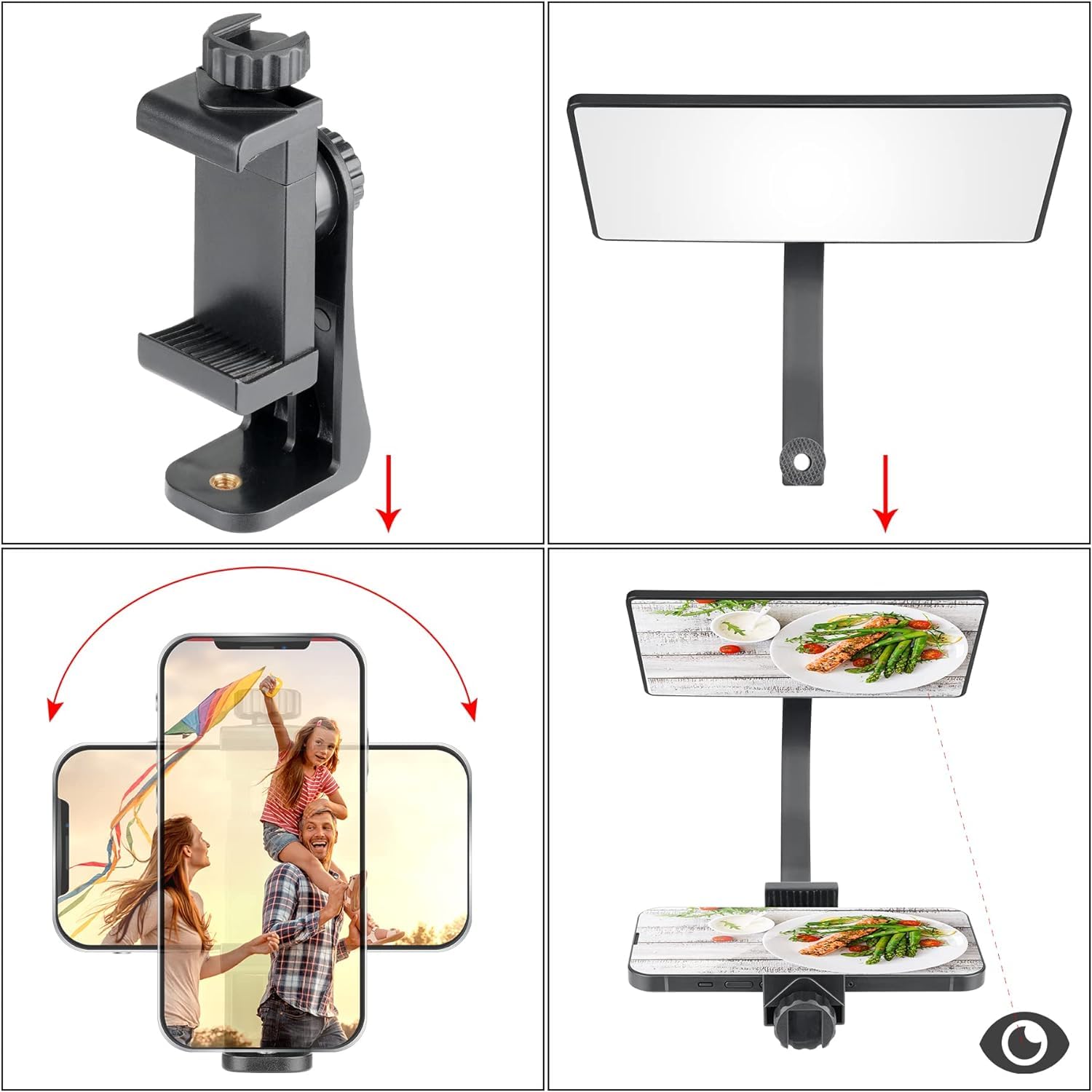Fantaseal Overhead Tripod Phone Webcam Stand