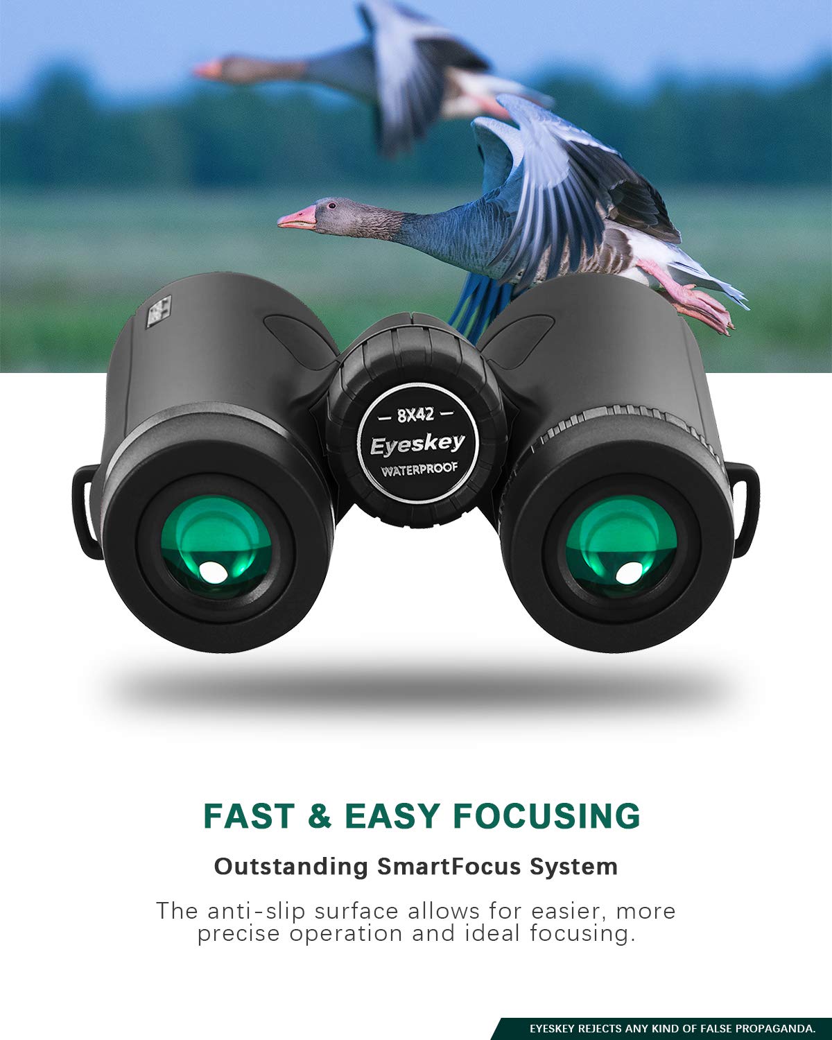 Eyeskey Dreamer Bird Watching Binoculars For Adults Compact  Waterproof Fog Proof Binoculars For Outdoor Games Hunting  Clear Low-Light Vision  Wide Field Of View  Professional Sports Optics
