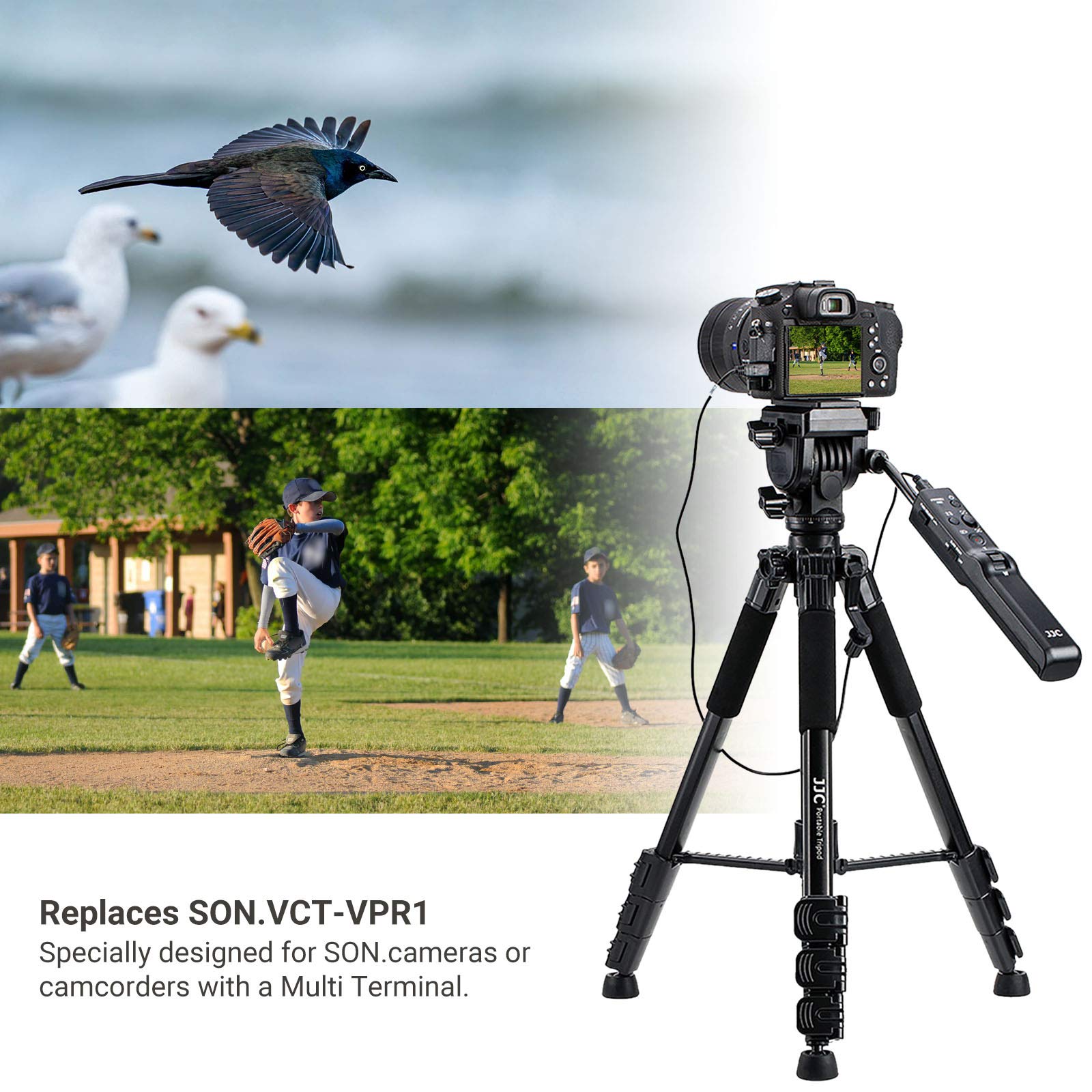 Kiorafoto Camera Remote Control Tripod Rplac Vct-Vpr1 For Sony A7R V A7Rv A7 Iv Iii Ii Zv-1 A6600 A6500 A6400 A6300 A6100 A6000 A1 A7Siii A7Riv A7Riii A7Rii A7S Ii A7R A9 Ii Rx10 Iv Iii Rx100 Vii Vi Hx400V Fx30