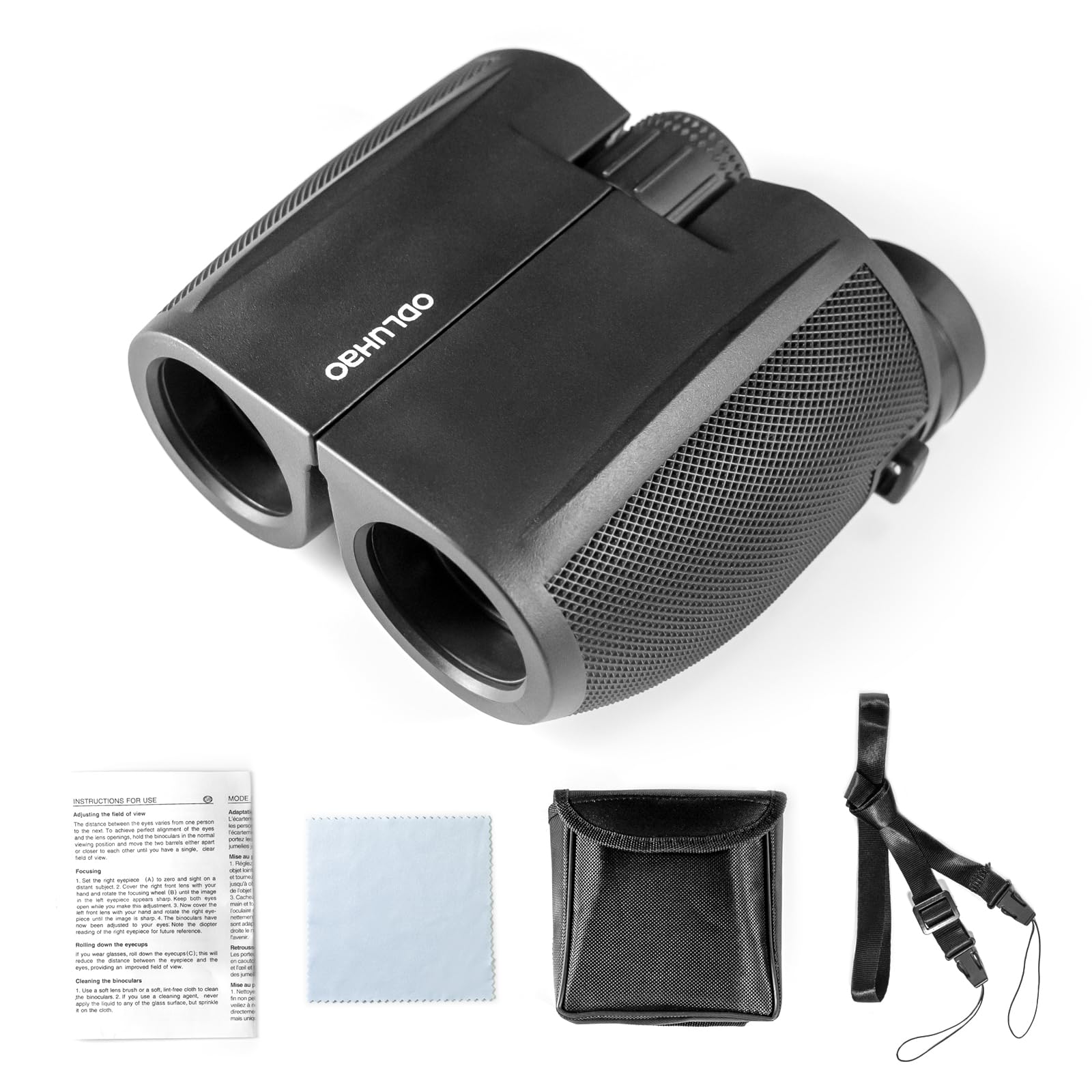 Odluhao 10X25 Hd Powerful Binoculars 10X Magnification 25Mm Objective Mini Telescope Professional Hunting Telescope Zoom Military Hd Bak4 Fmc Optics For Hunting Sports Outdoor Camping Travel Outdoor