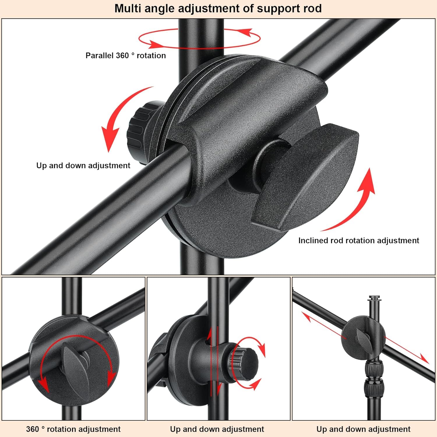 Fantaseal Overhead Tripod Phone Webcam Stand