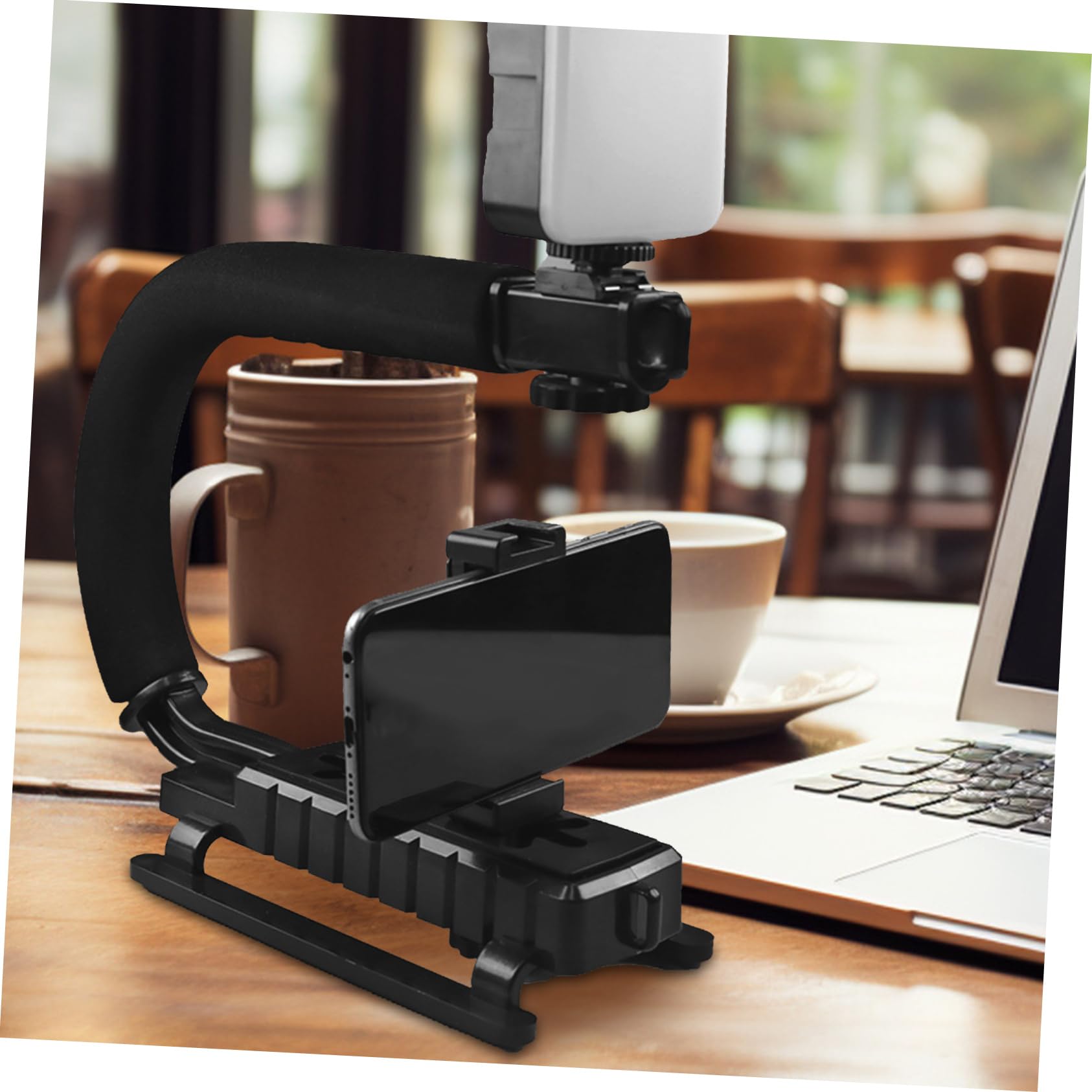 Jojofuny Gimbal Stabilizer Camera Stabilizer Grip Phone Gimbal U-Shaped Dv Handheld C- Bracket Dslr Accessory Filming Equipment Content Creator Essential