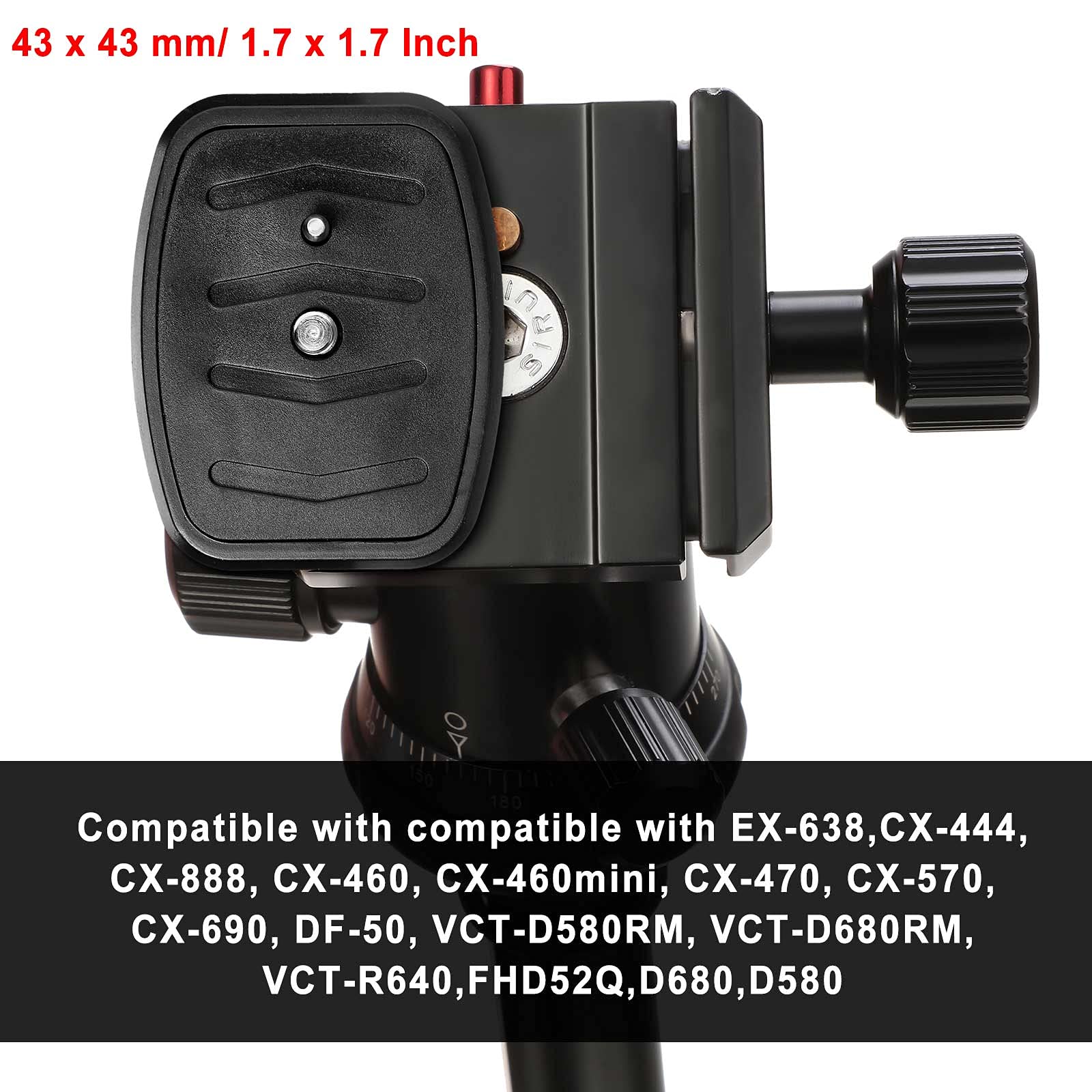Weewooday 2 Pieces 43Mm Tripod Quick Release Plate Camera Mounting Adapter Plate Parts Replacement For Photography Equipment Camera Mount