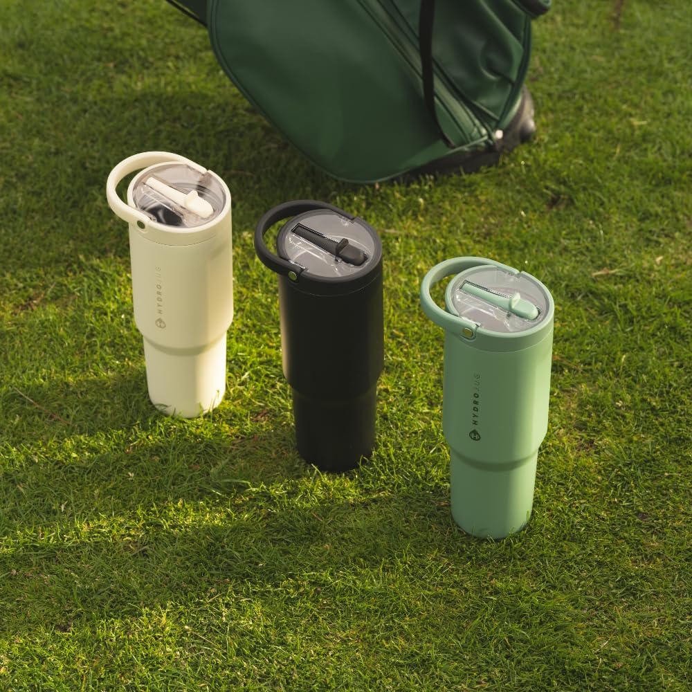 Hydrojug Sport - Stainless Steel Tumbler With Straw, Vacuum Insulated, 40Oz Leakproof Water Bottle