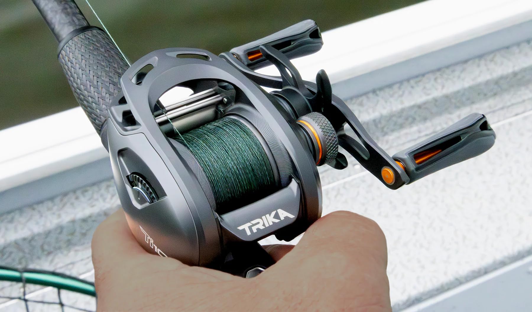 Trika Fishing Reels Baitcasting Cast Control With 6061 Billet Aluminum Frame  Lightweight  Ceramic Bearings  Longer Casting & More Accurate Casts  For Freshwater & Saltwater Fish