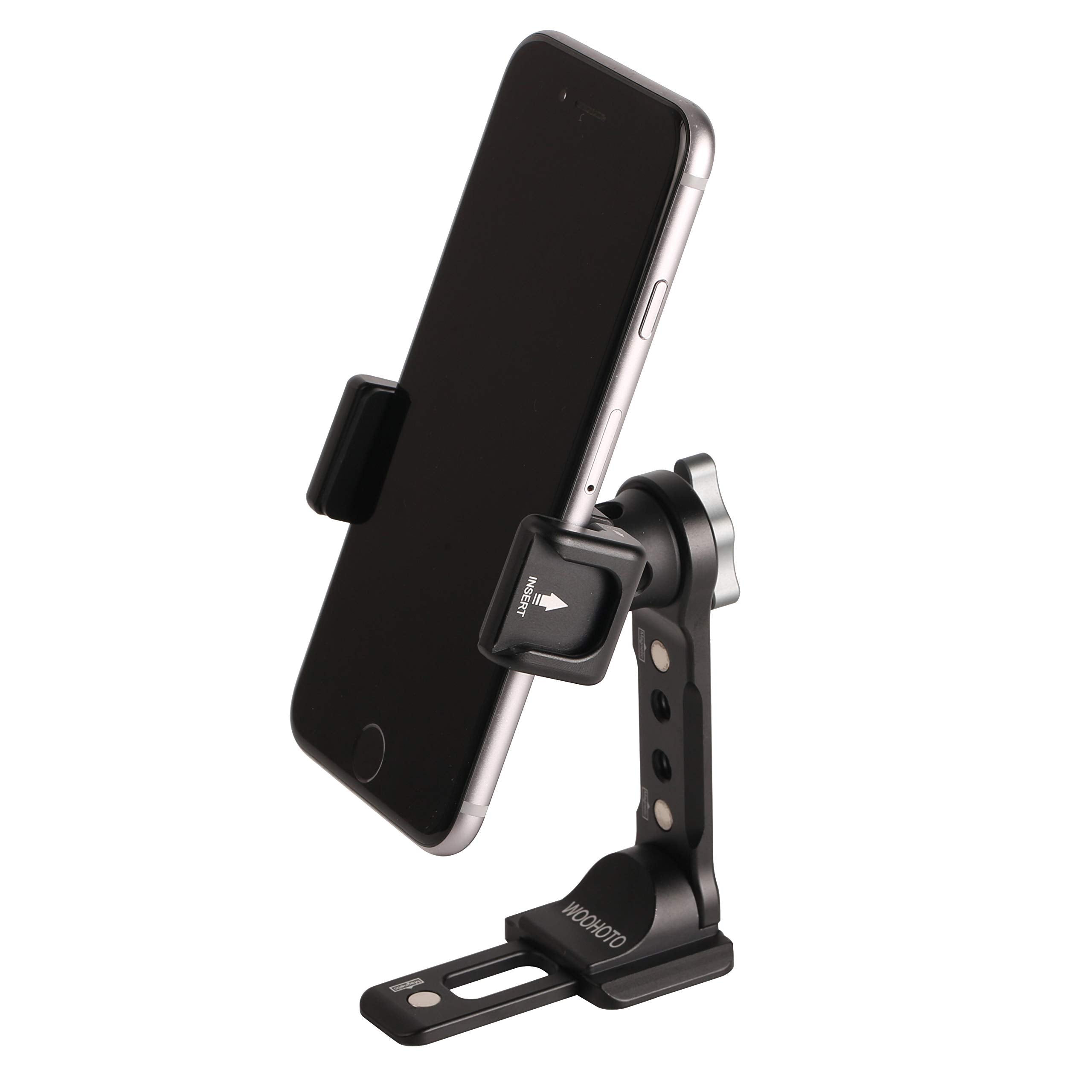 Arnarkok Cell Phone Tripod Mount W/ Cold Shoe, Iphone 360° Adapter, Desktop Phone Stand, Magnet Phone Holder Compatible With Iphone 16 15 14 13 12 11 Pro Max Mounts Arca Swiss