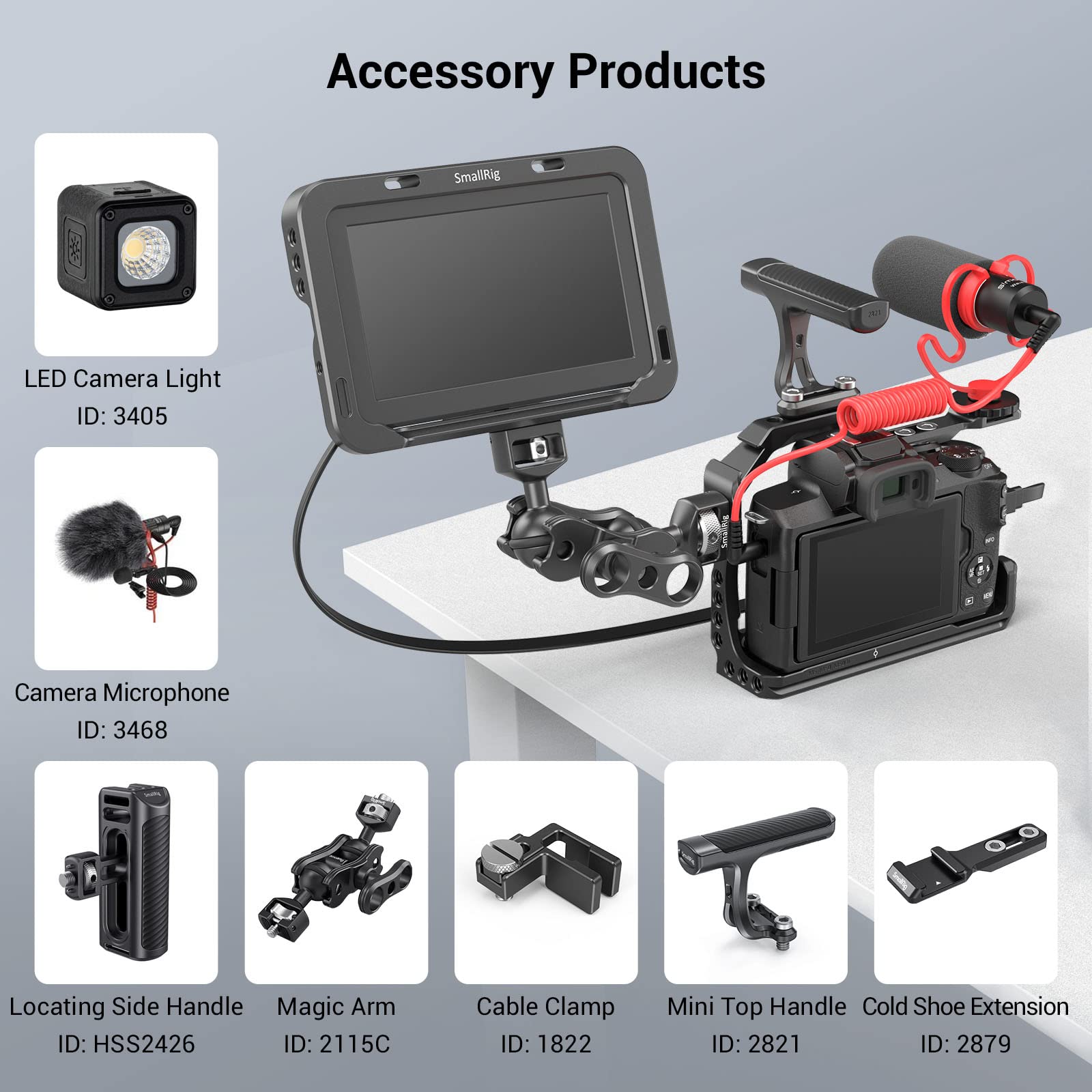 Smallrig M50 /M50 Ii /M5 Cage (), Aluminum Alloy Video Film Movie Making Rig With Integrated Grip And Nato Rail For Canon M50 /M50 Ii /M5 2168C