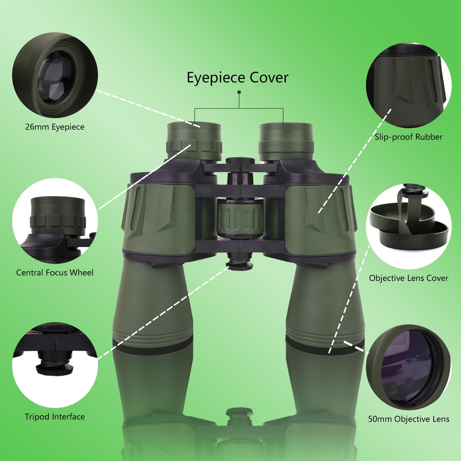 Aganano Binoculars For Adults High Powered With Phone Adapter - Compact Waterproof Hunting Binoculars For Bird Watching Hiking Concert Travel Theater With Bak4 Prism Fmc Lens
