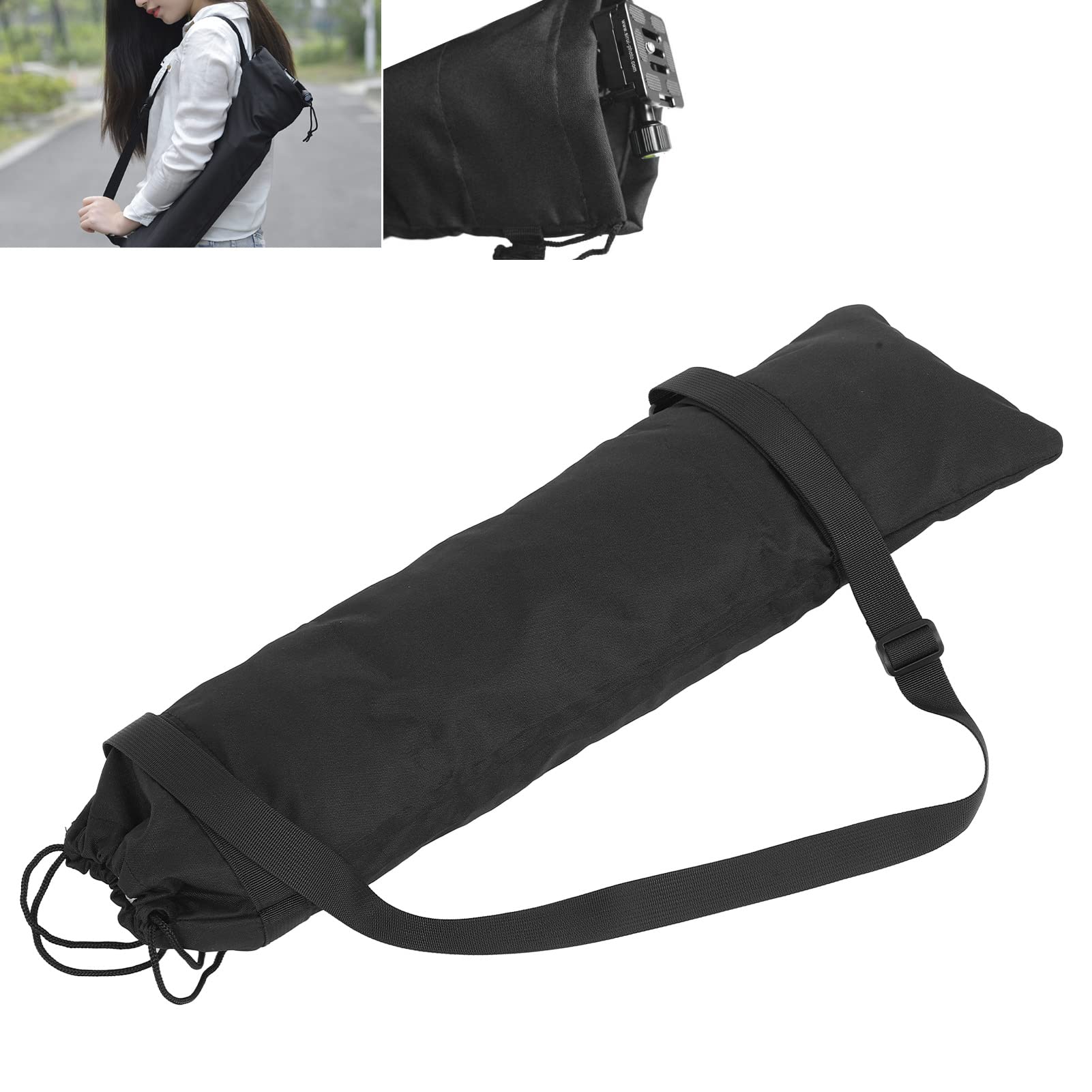 Shanrya Light Stand Tripod Monopod Camera Case, Light Stand Tripod Carrying Bag Nylon Portable For Studio For Photographic Equipment(Small)