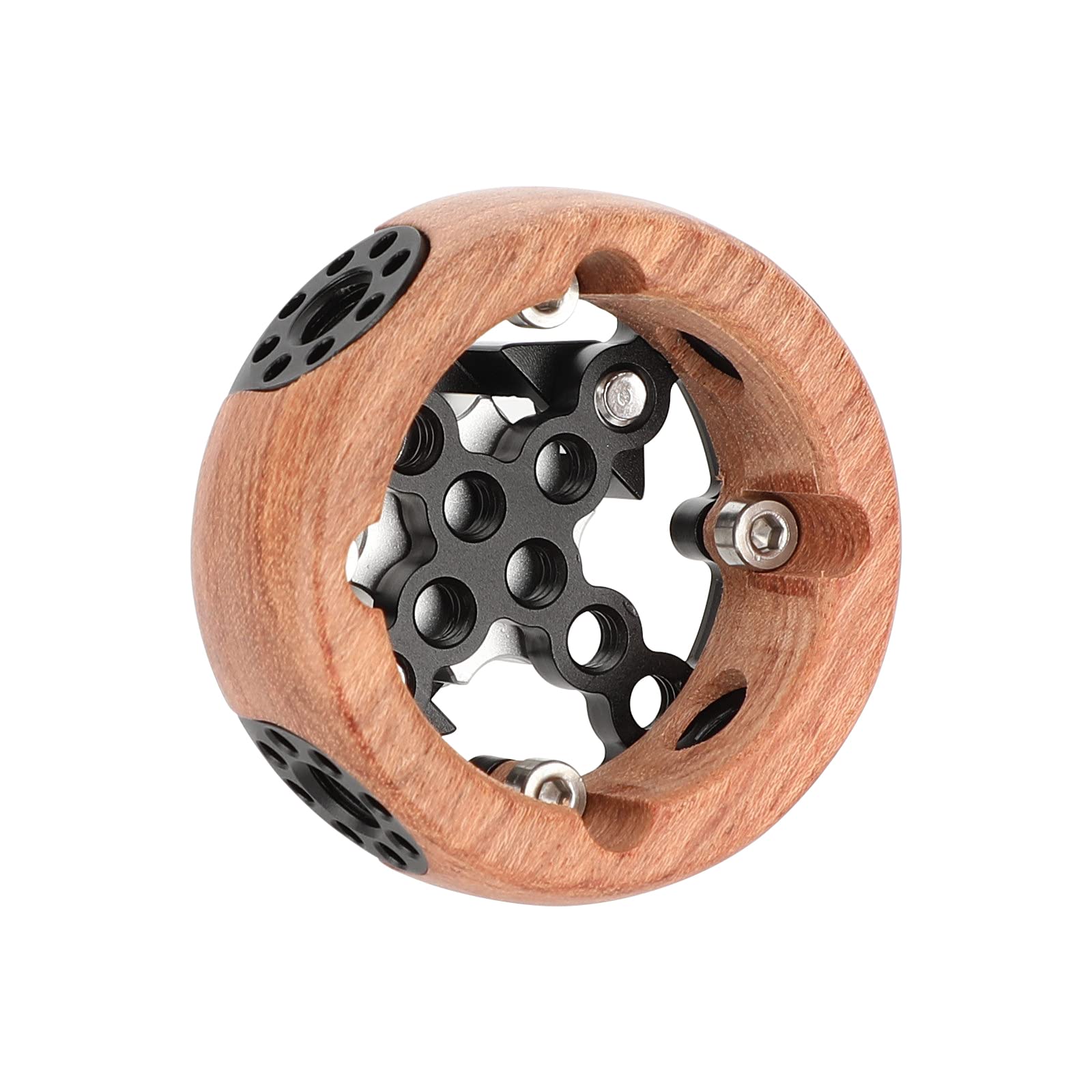 Camvate Round Hand Wheel With M6 Rosette Mount For Camera Video Wooden Handgrip - 3217
