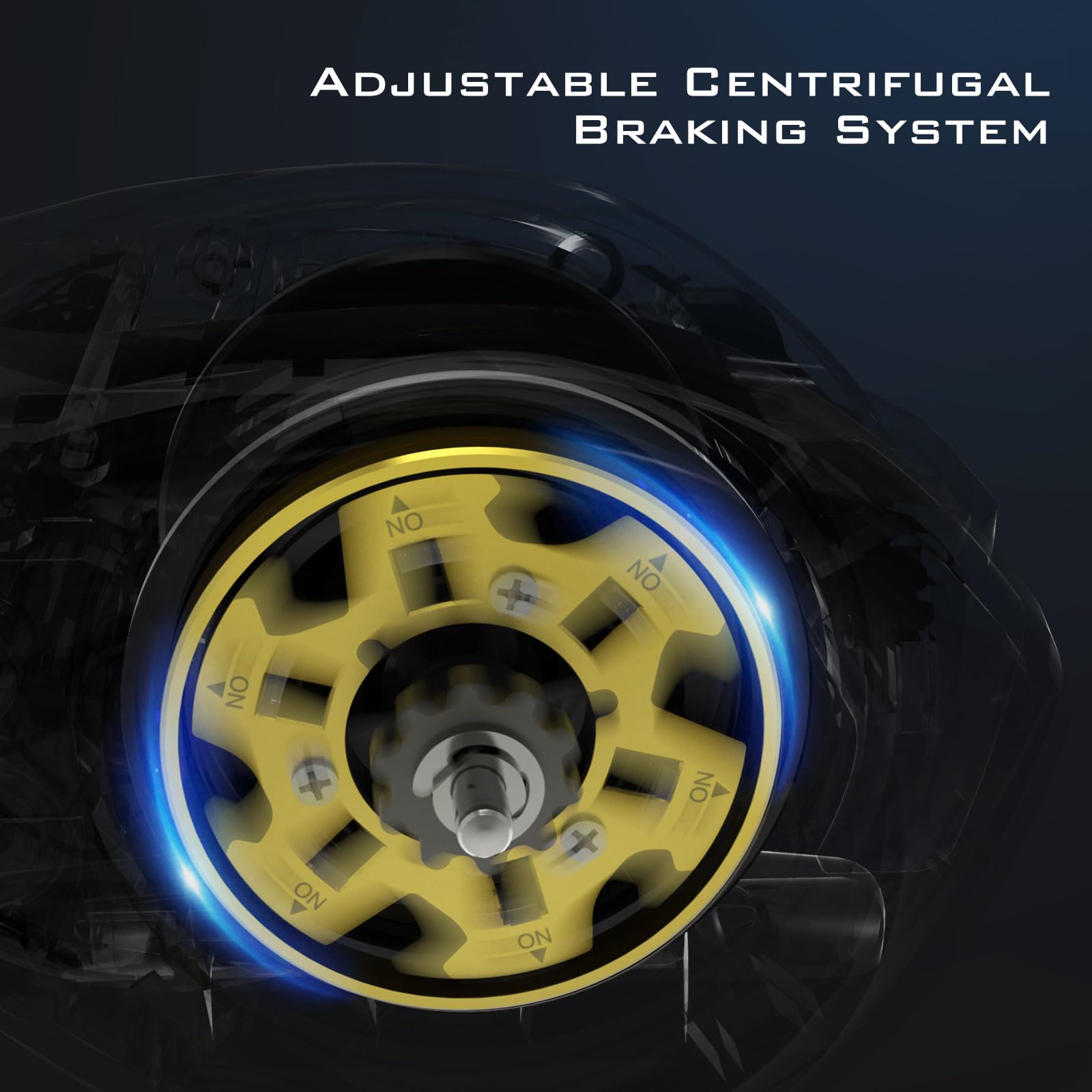 Kastking Kapstan Elite 300 Baitcasting Fishing Reel, Low Profile, Large Capacity Casting Reel, Graphite Frame, 35 Lbs. Drag 5.4:1 Ratio, 6+1 Double Shielded/Ss Bb Centrifugal Braking, Aluminum Handle