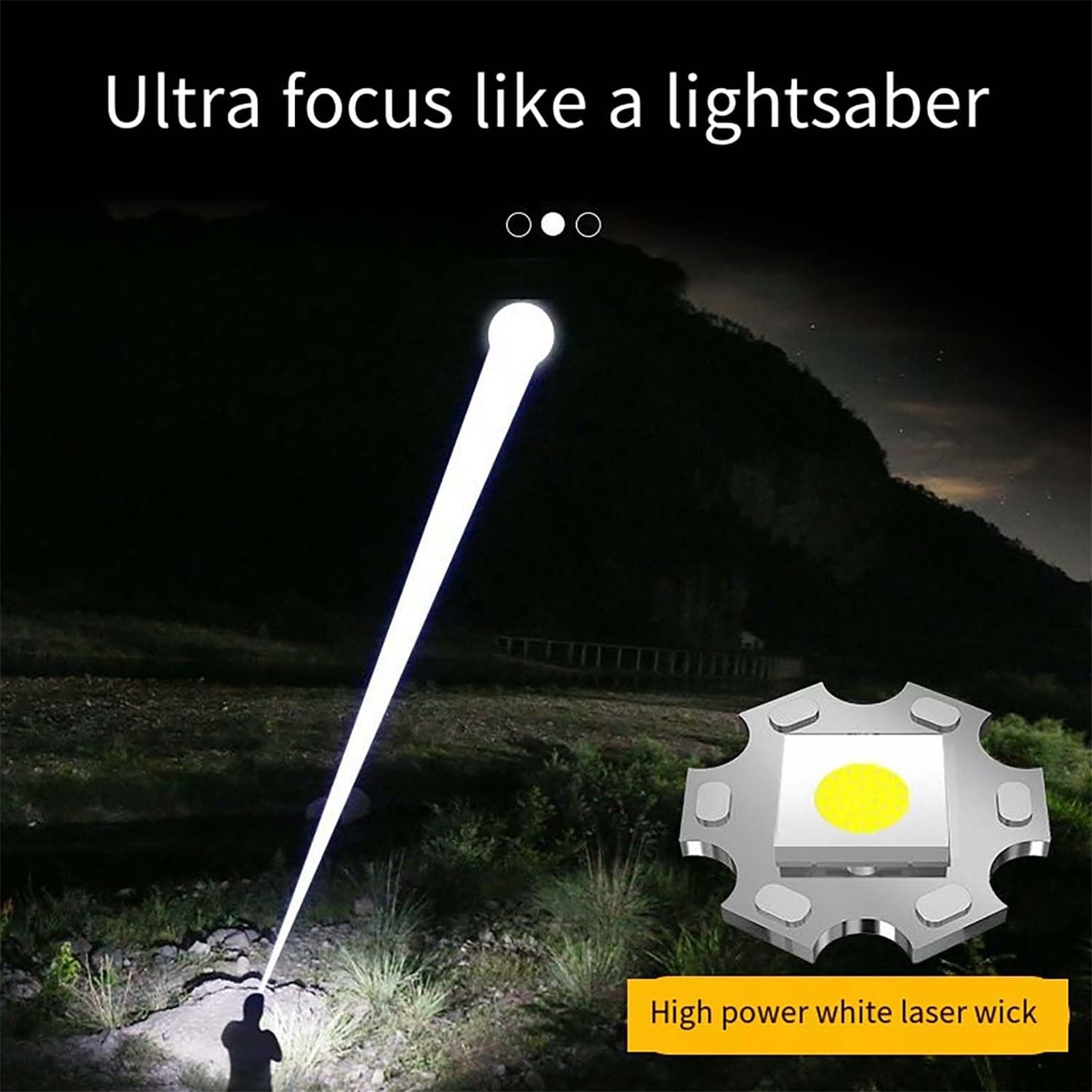 Shfouzy Juyafio Powerful Flashlight 150000 Lumens, Usb Rechargeable Waterproof, Super Bright Xhp70.2 Handheld Flashlight, Zoomable Torch For Camping Hiking Biking Home Emergency (1Pcs)