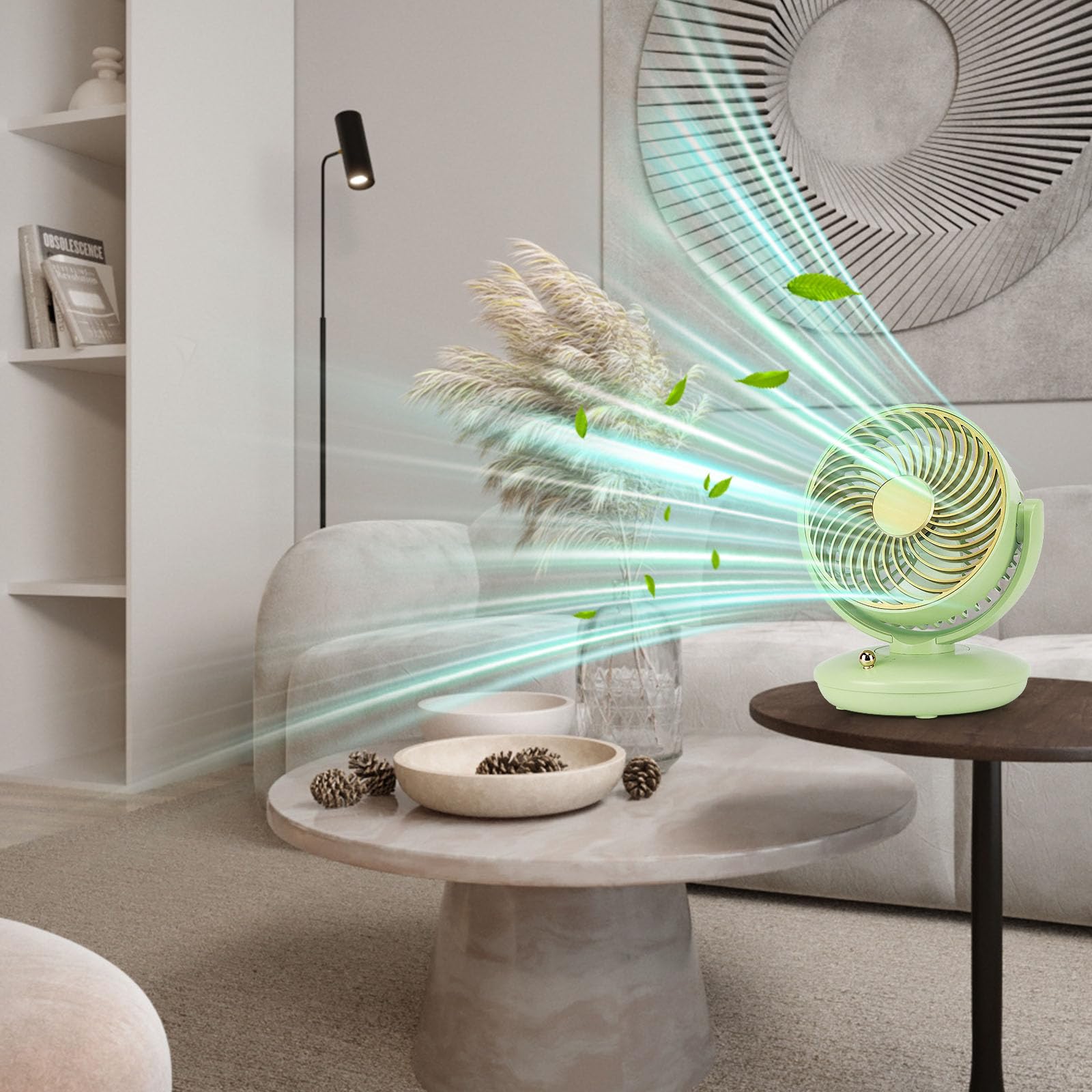 Portable Fan Rechargeable,Battery Operated Small Powerful Personal Fans,Multi-Angle Free Wind Direct